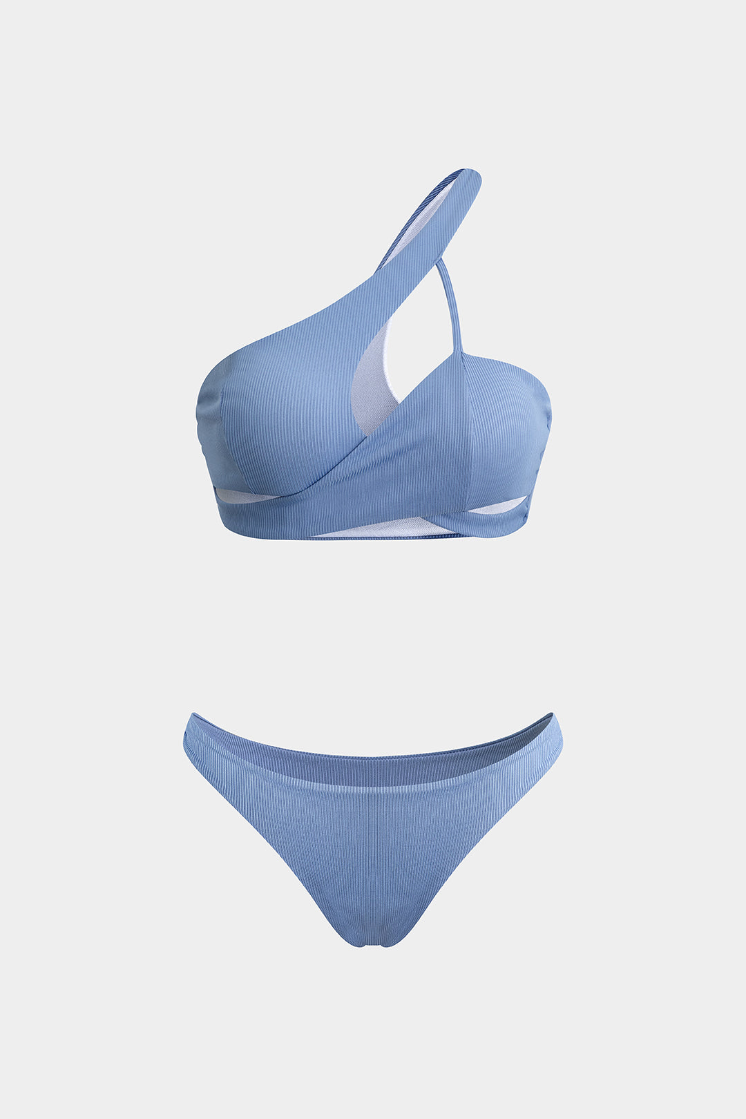 Asymmetric cross bikini set 