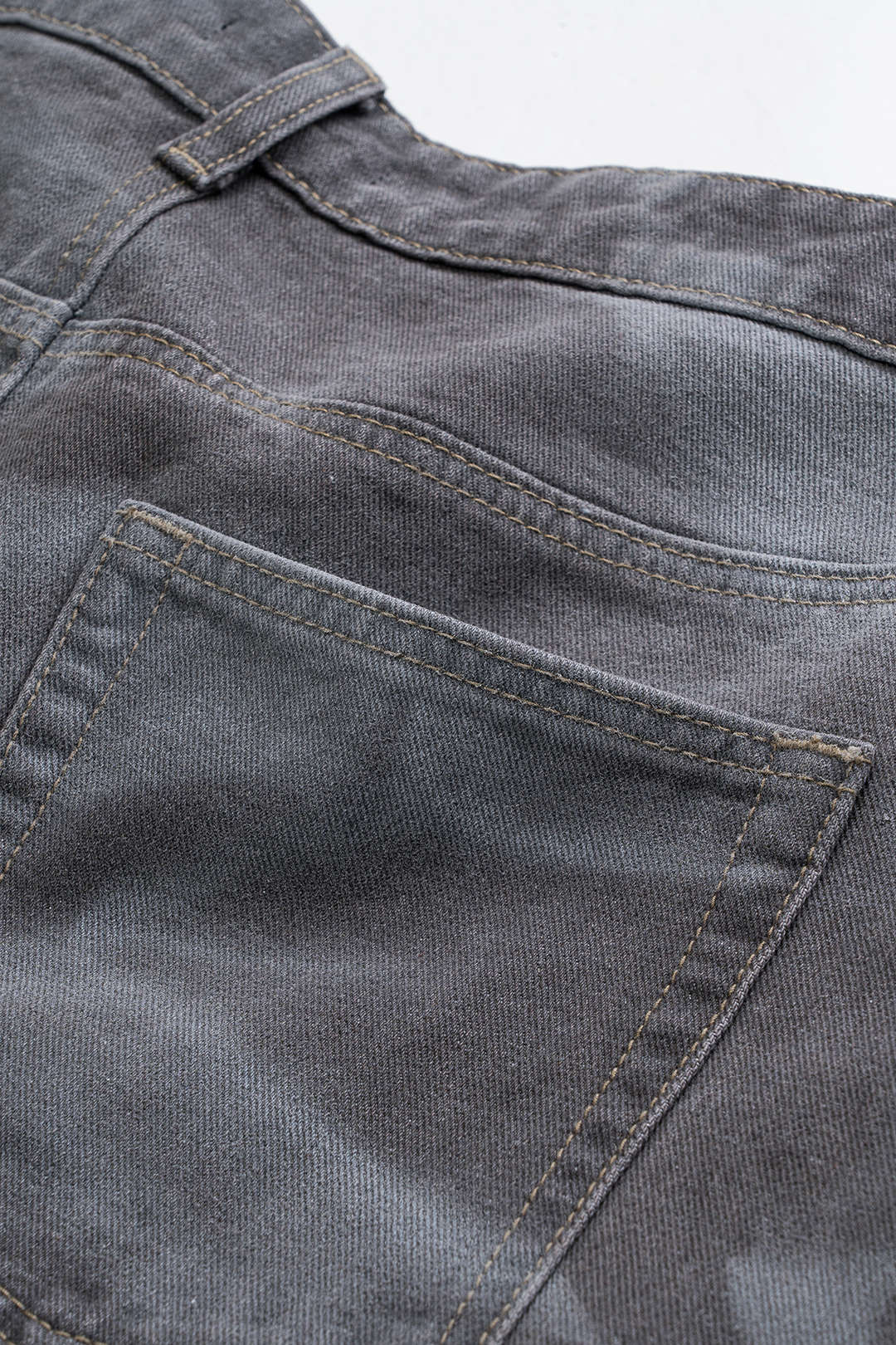 Abstract print denim barrel jeans 