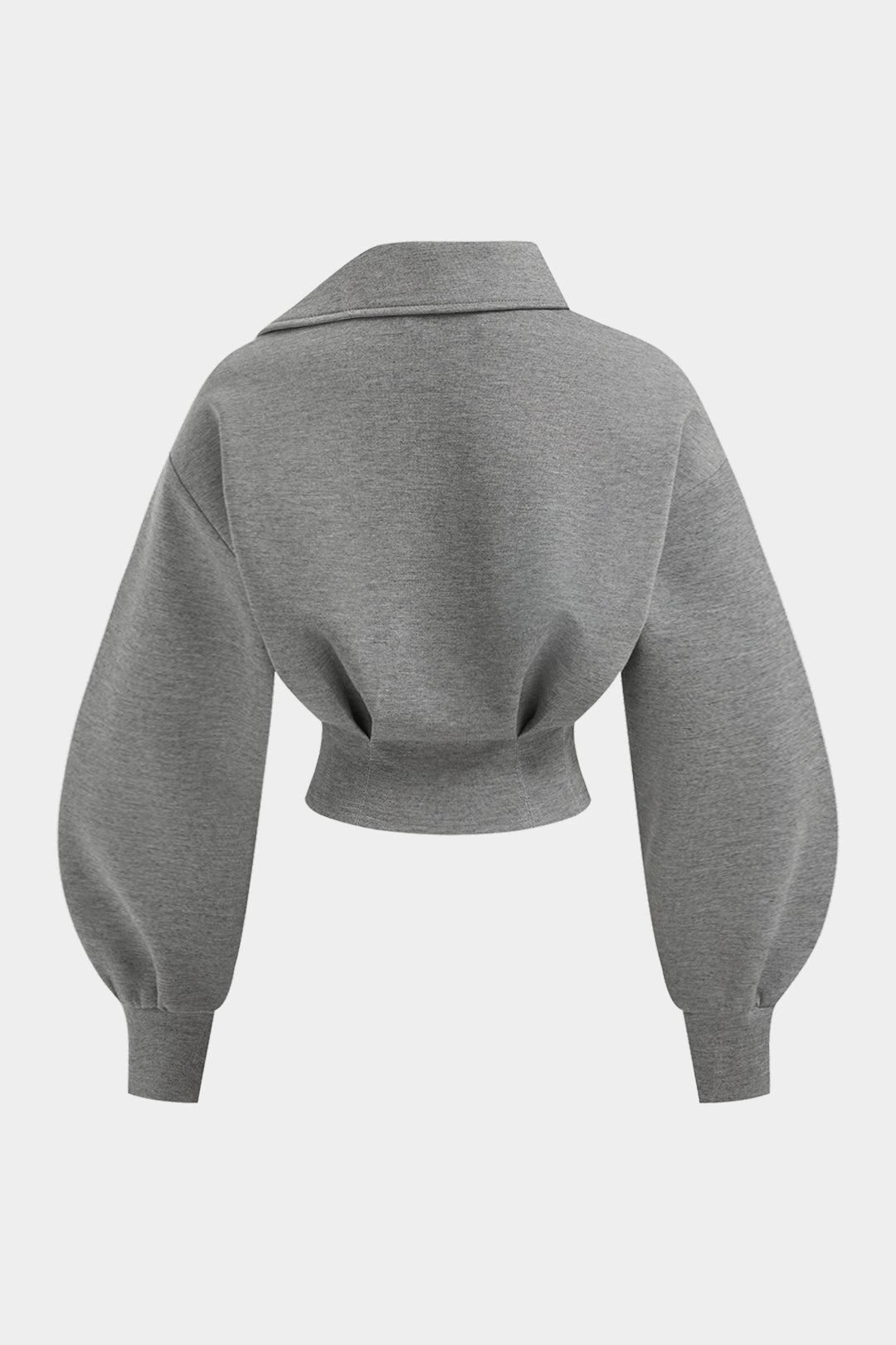 Asymmetrical Waist-Cinching Sweatshirt 
