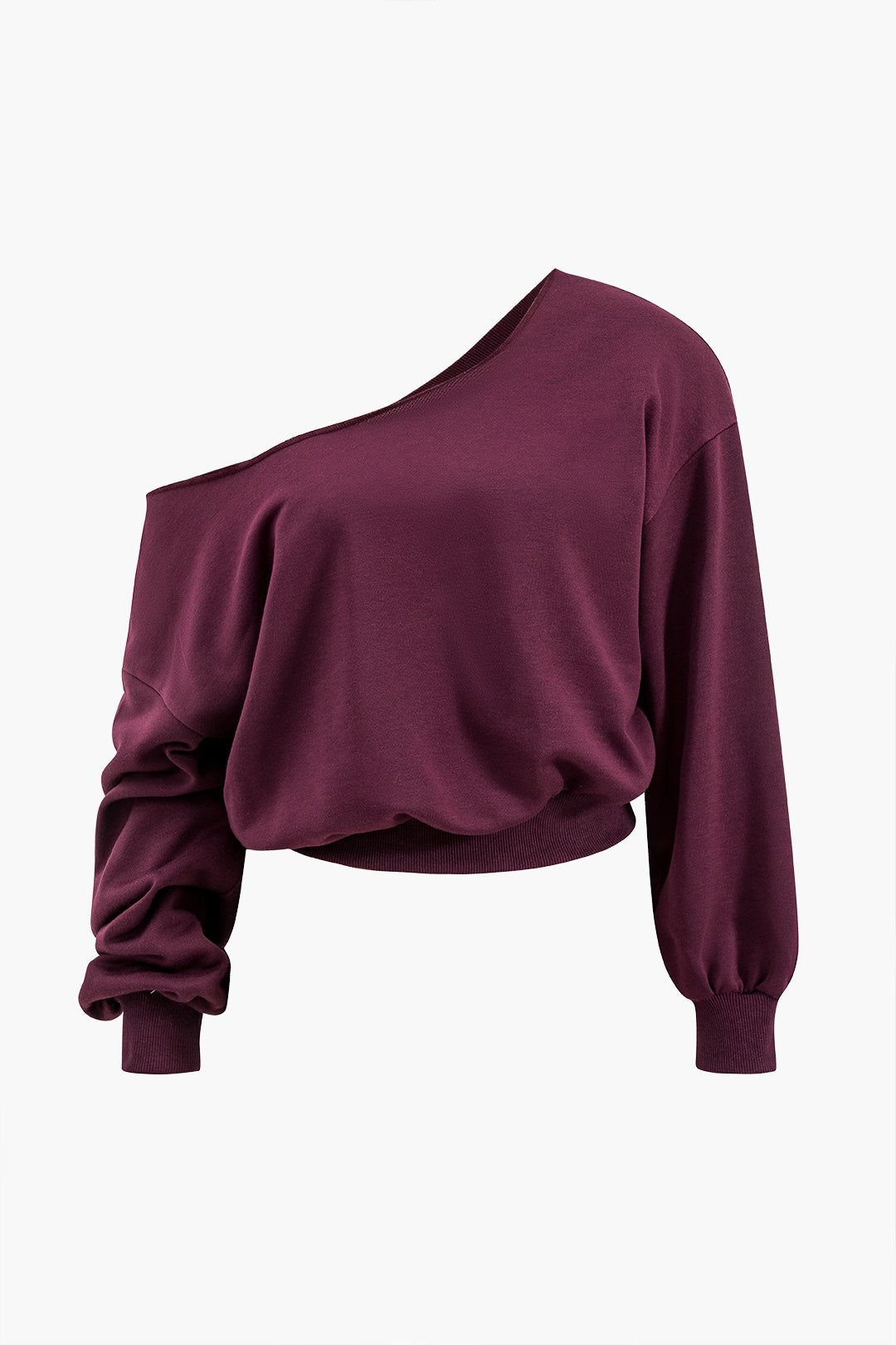 Asymmetric top and pants set