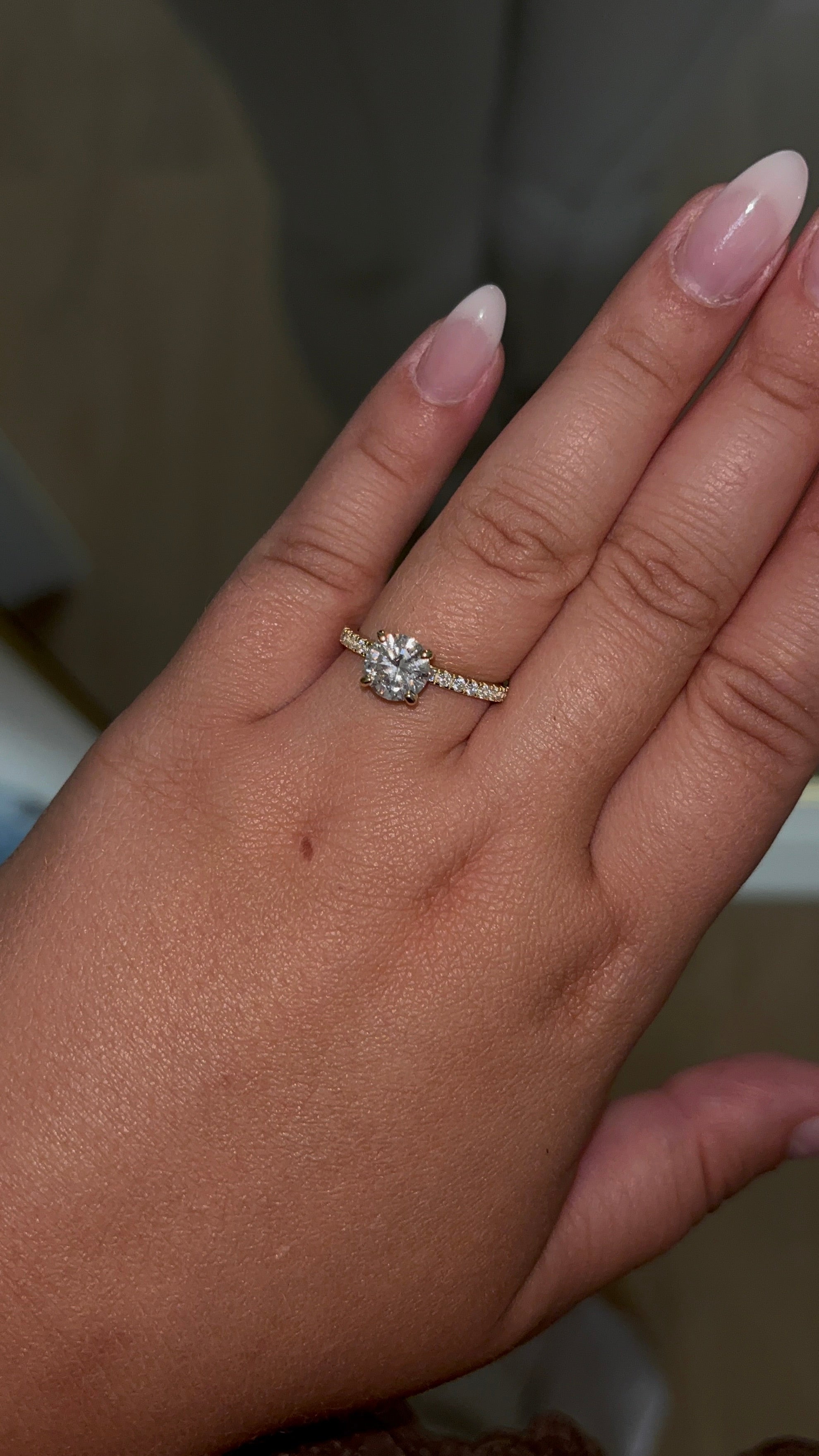 Round Diamond Ring | 925 Sterling Silver