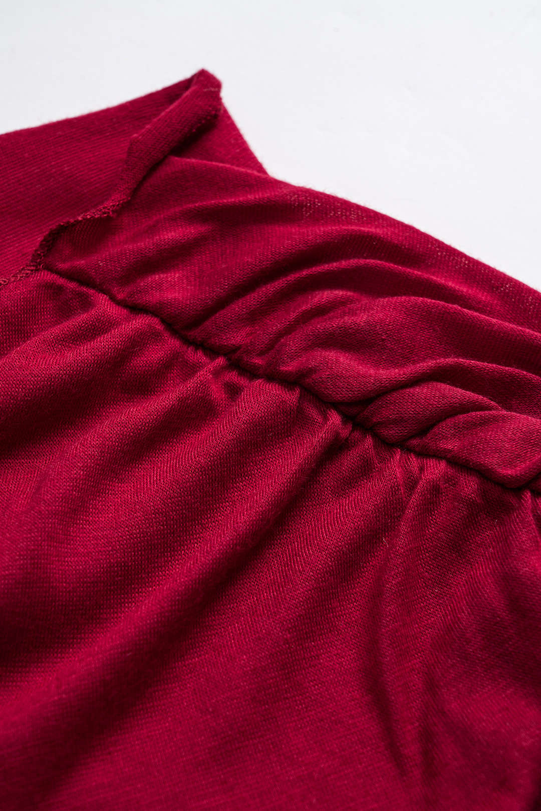 Asymmetrical Crossed Ruched Tank Top 