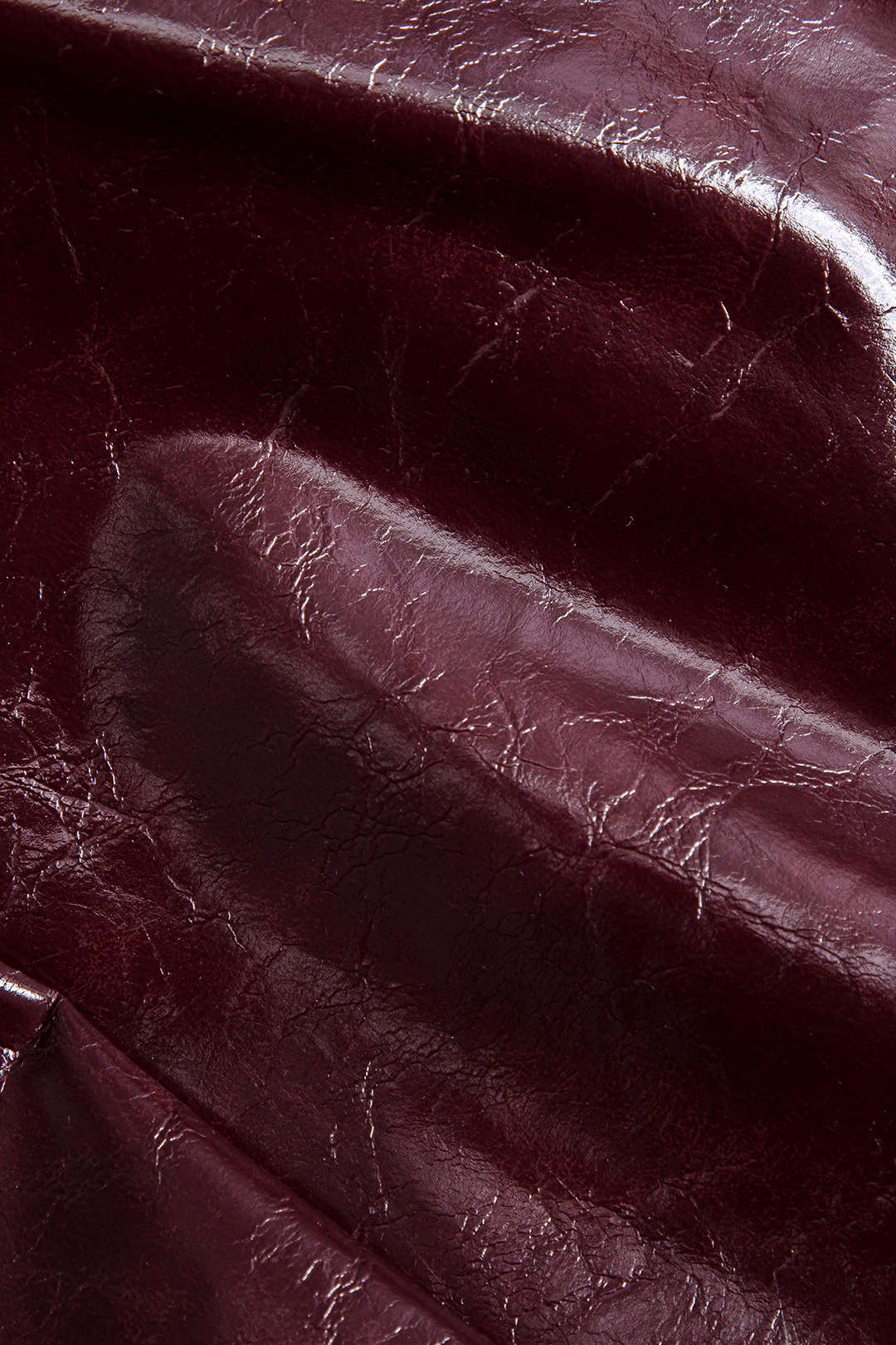 Asymmetrical faux leather skirt set 