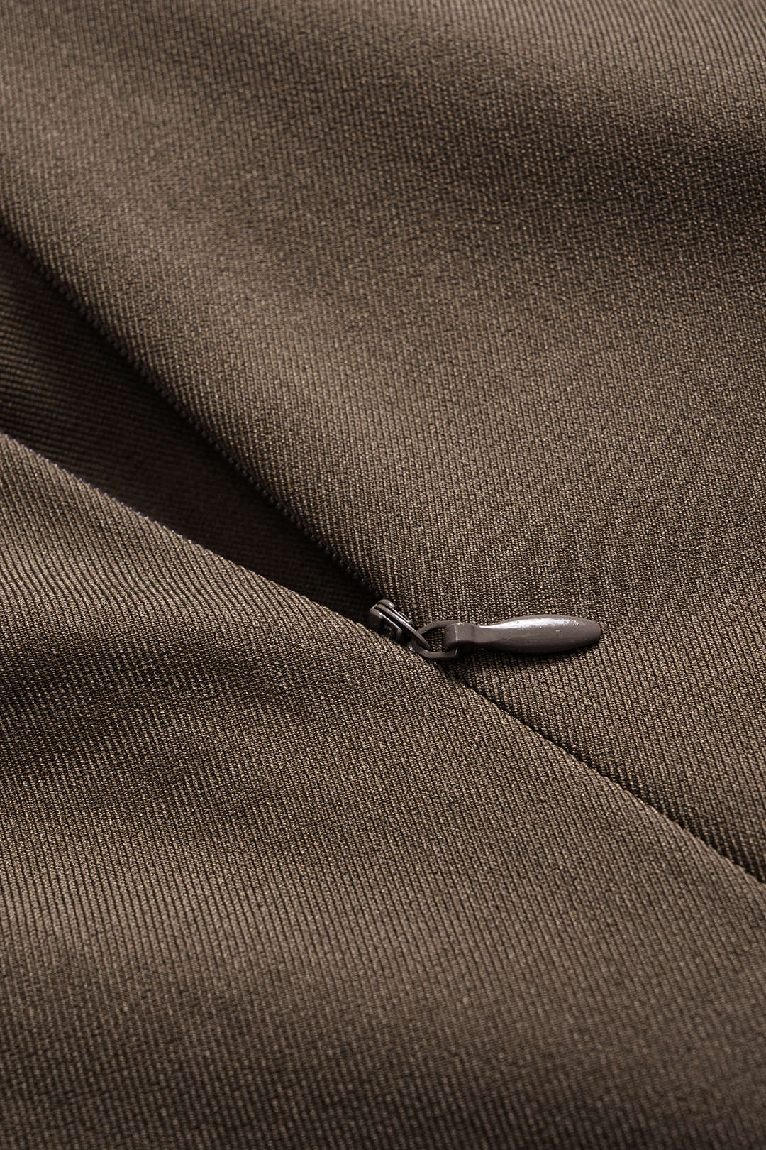 Metallic Ruched Zipper Asymmetrical Short Sleeve Mini Dress 