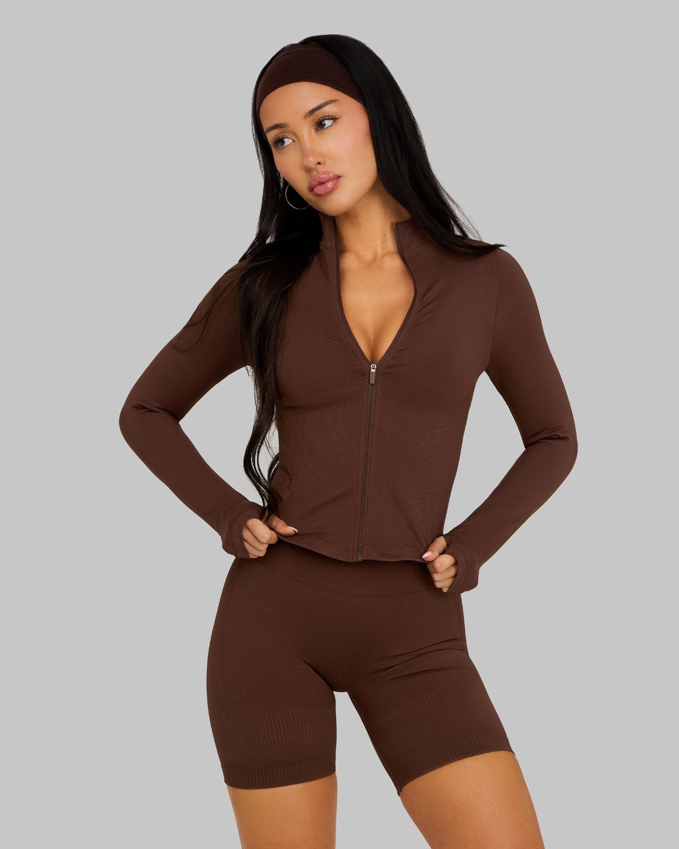 Elevate Sculpt Shapewear Jacket | Bourbon Brown