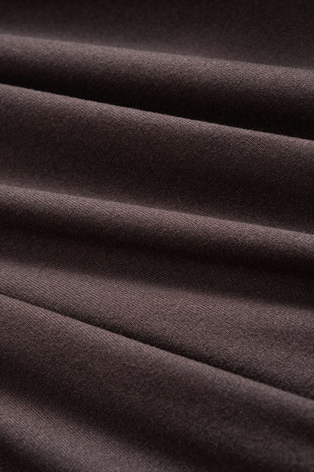 Basic Round Neck Long-Sleeve Top And Shirred Waistband Wide Leg Pants Set 