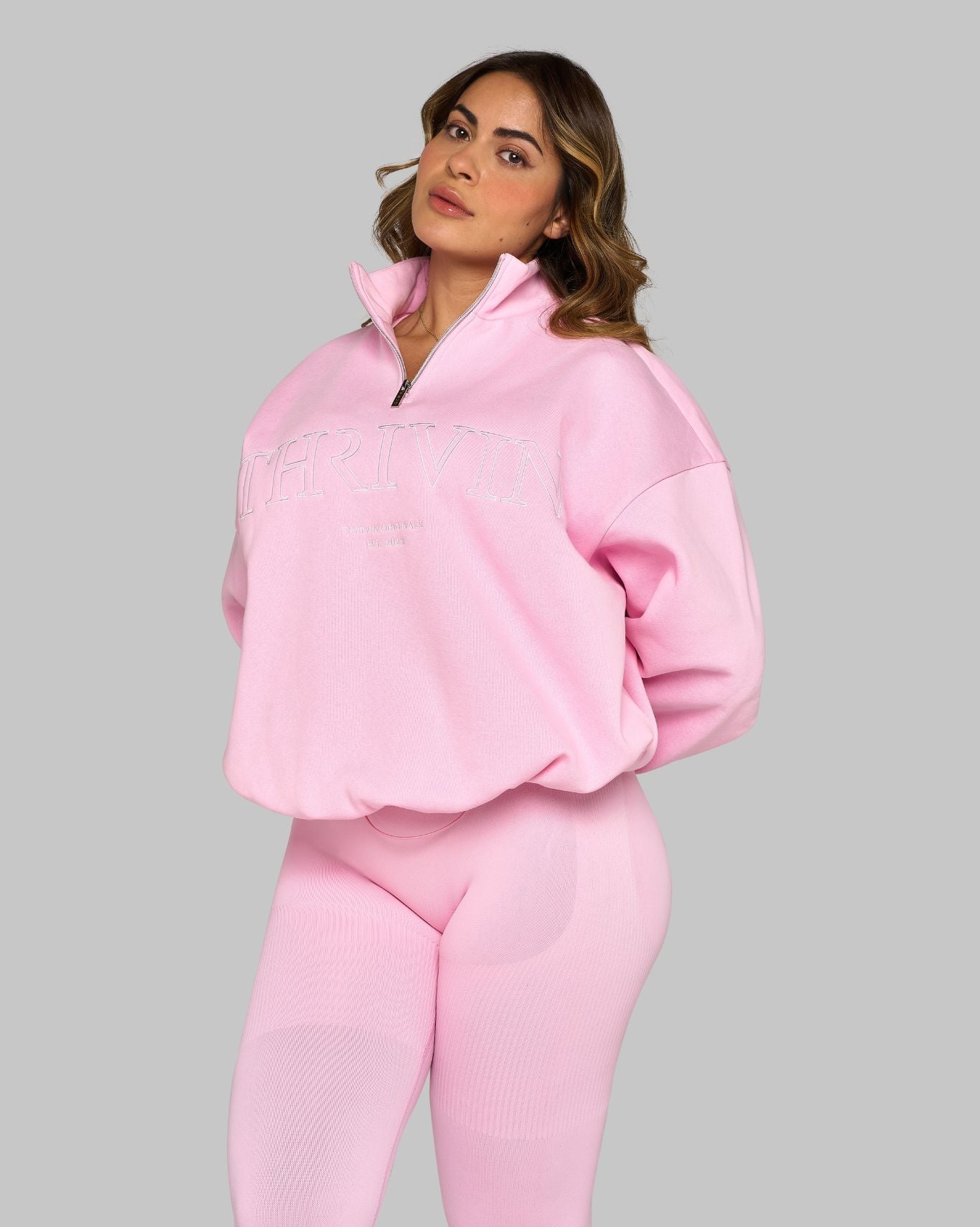 Chiara Original Halfzipper Sweater | Candy Pink