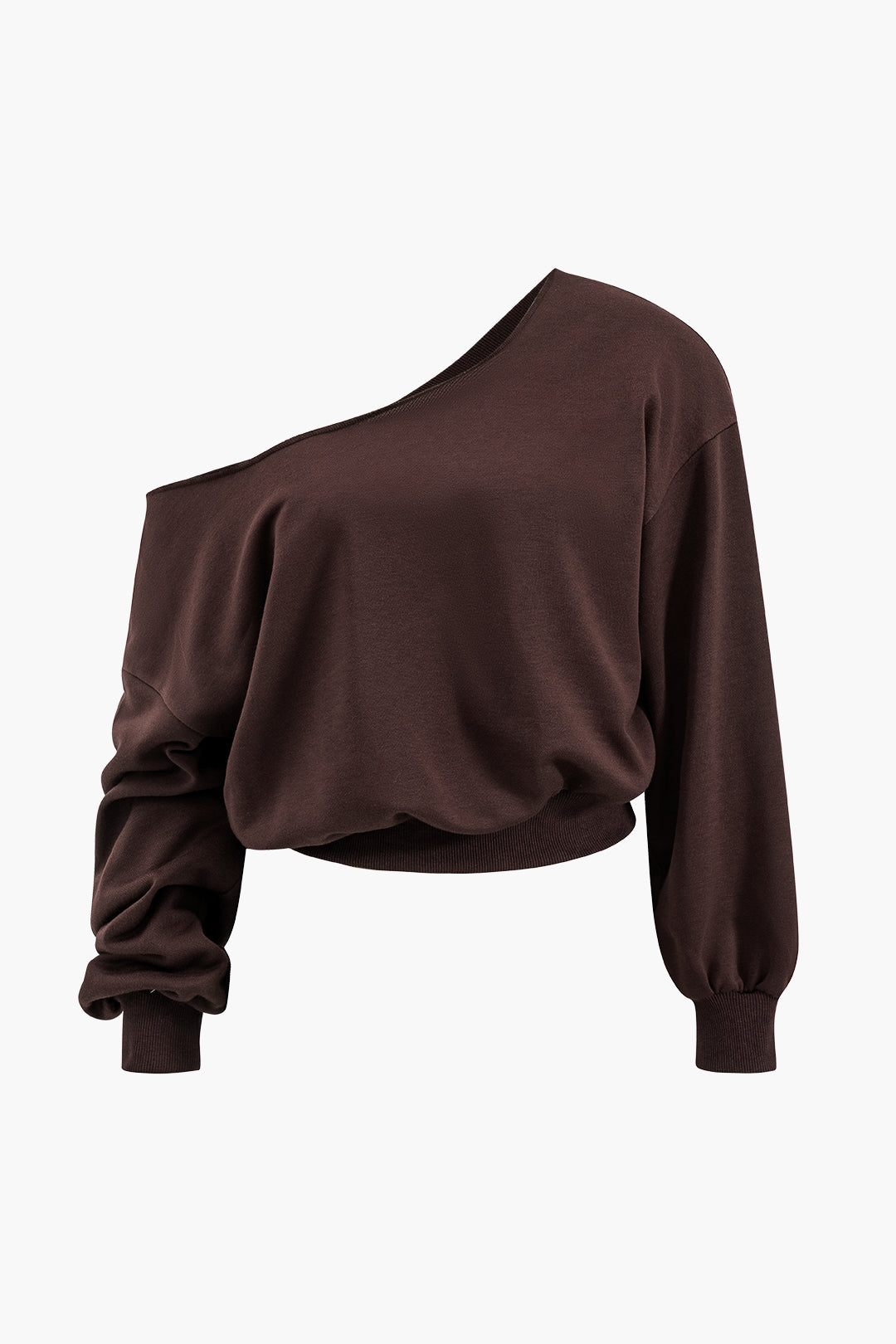 Asymmetric top and pants set