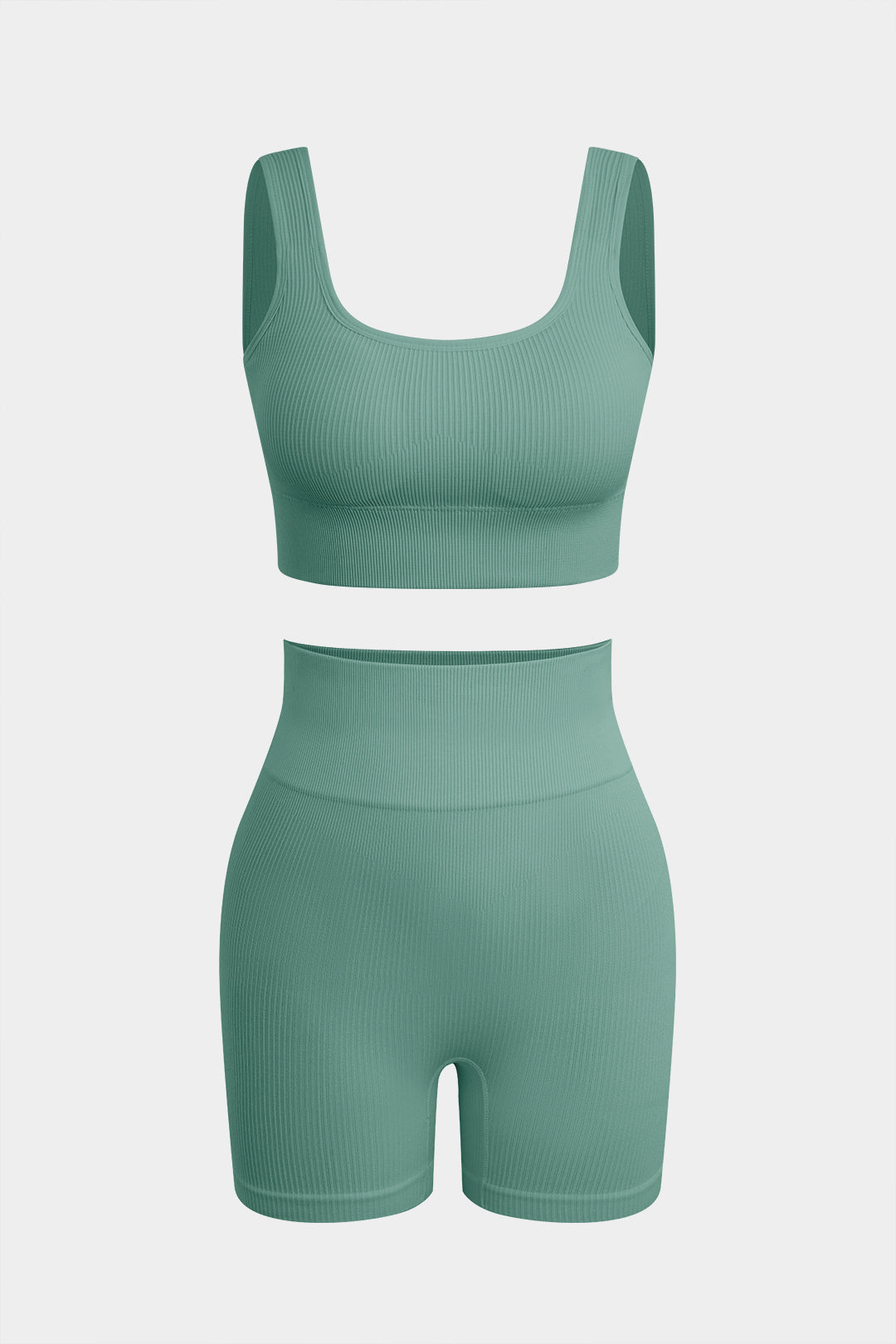 Basic yoga tank top and shorts set 