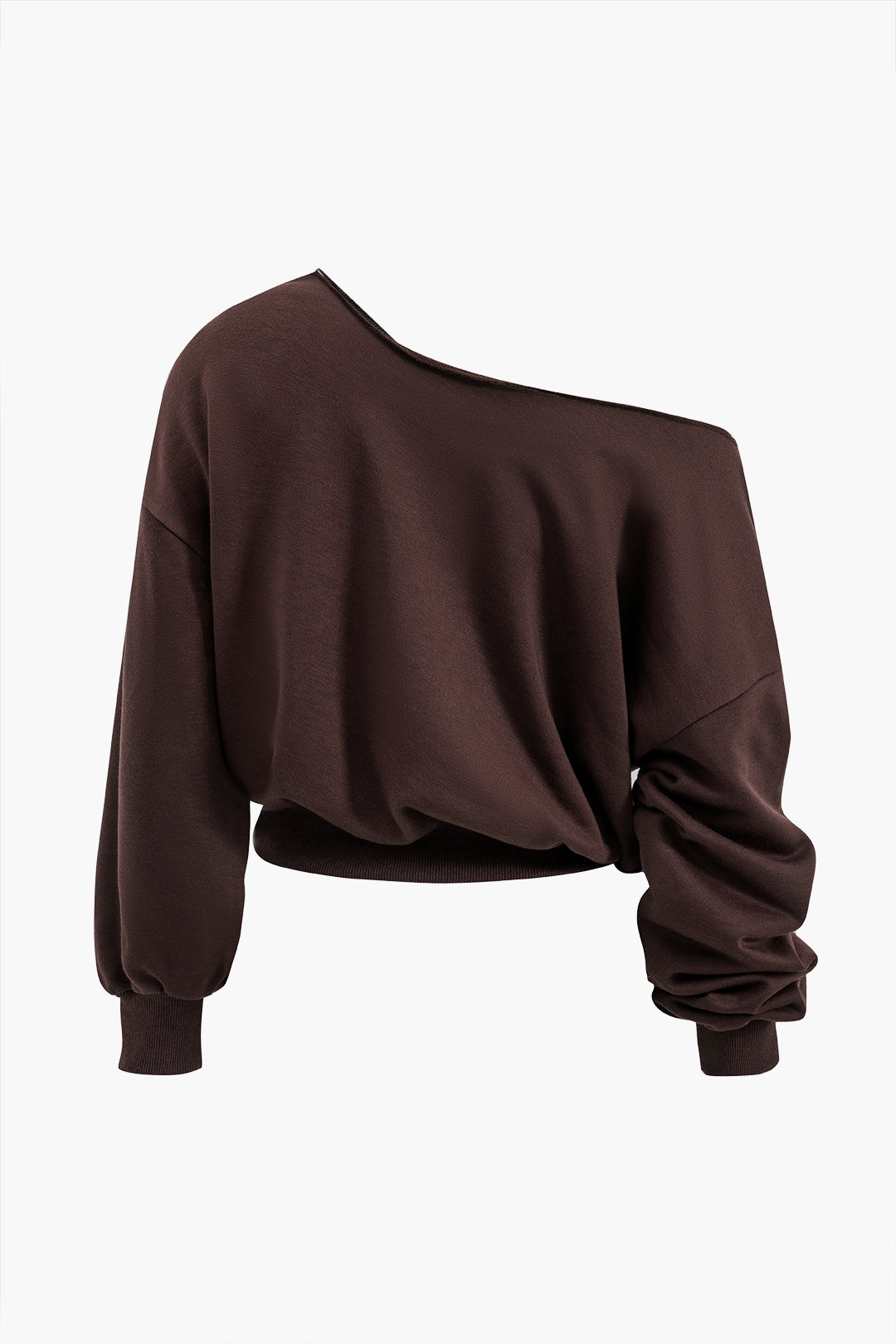 Asymmetric top and pants set