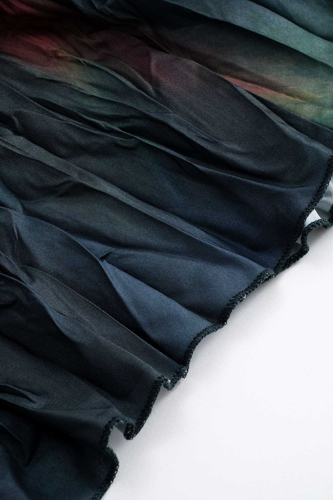 Summary Dye Dye High Waist Ruffle Skirt 