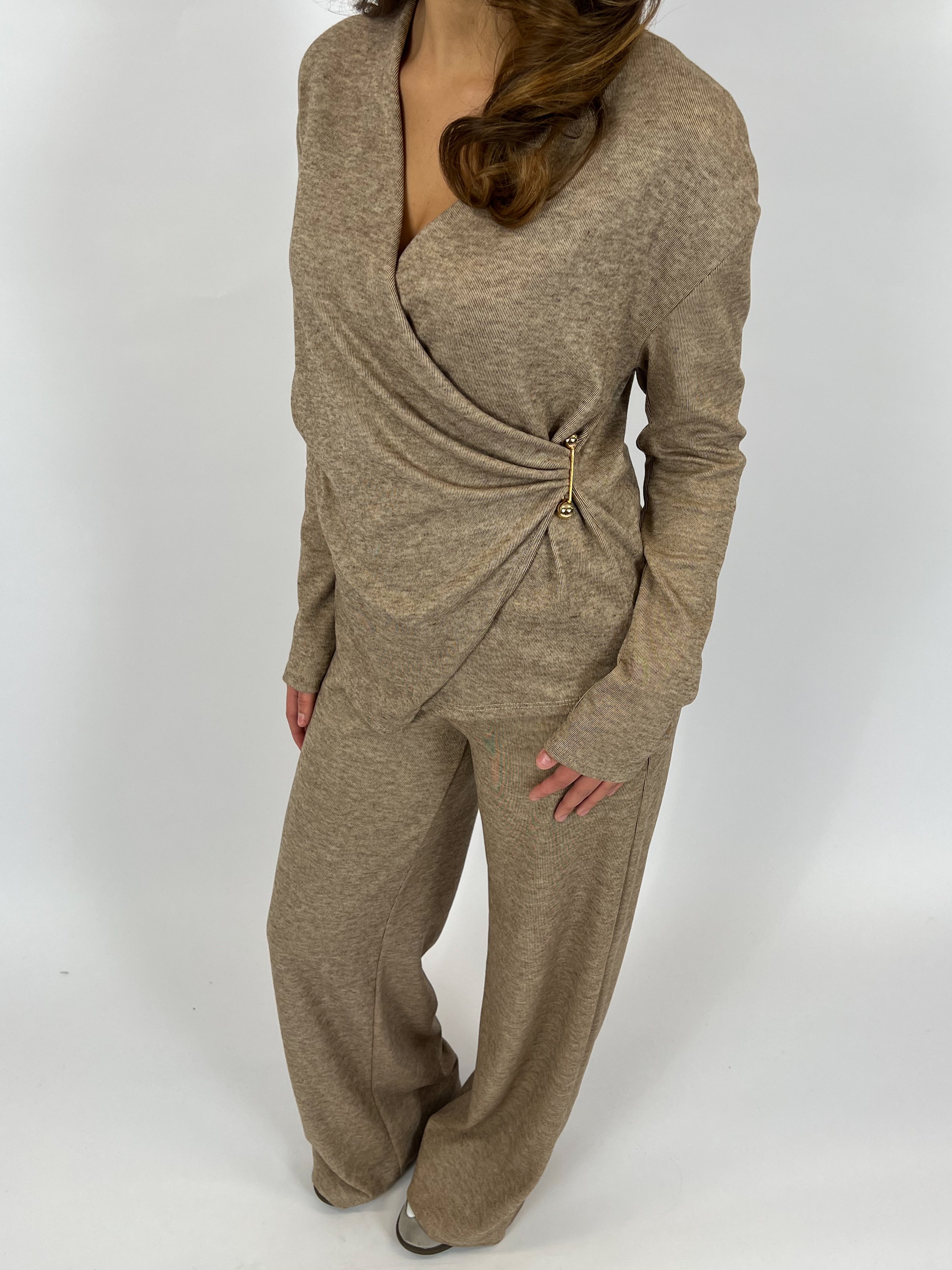 WRAP COMFY SET BROWN