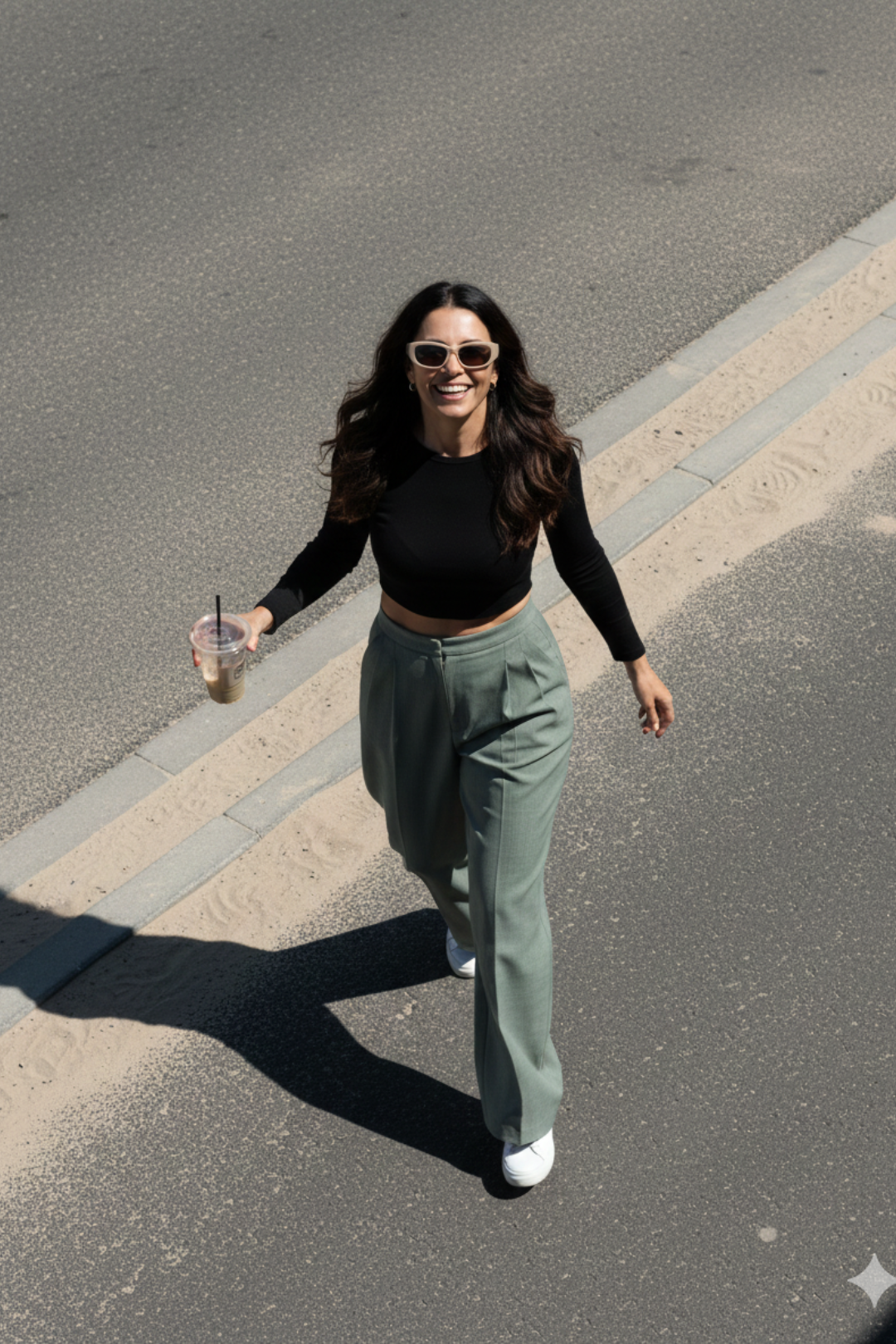 Moss Relaxed Wide-Leg Trousers 