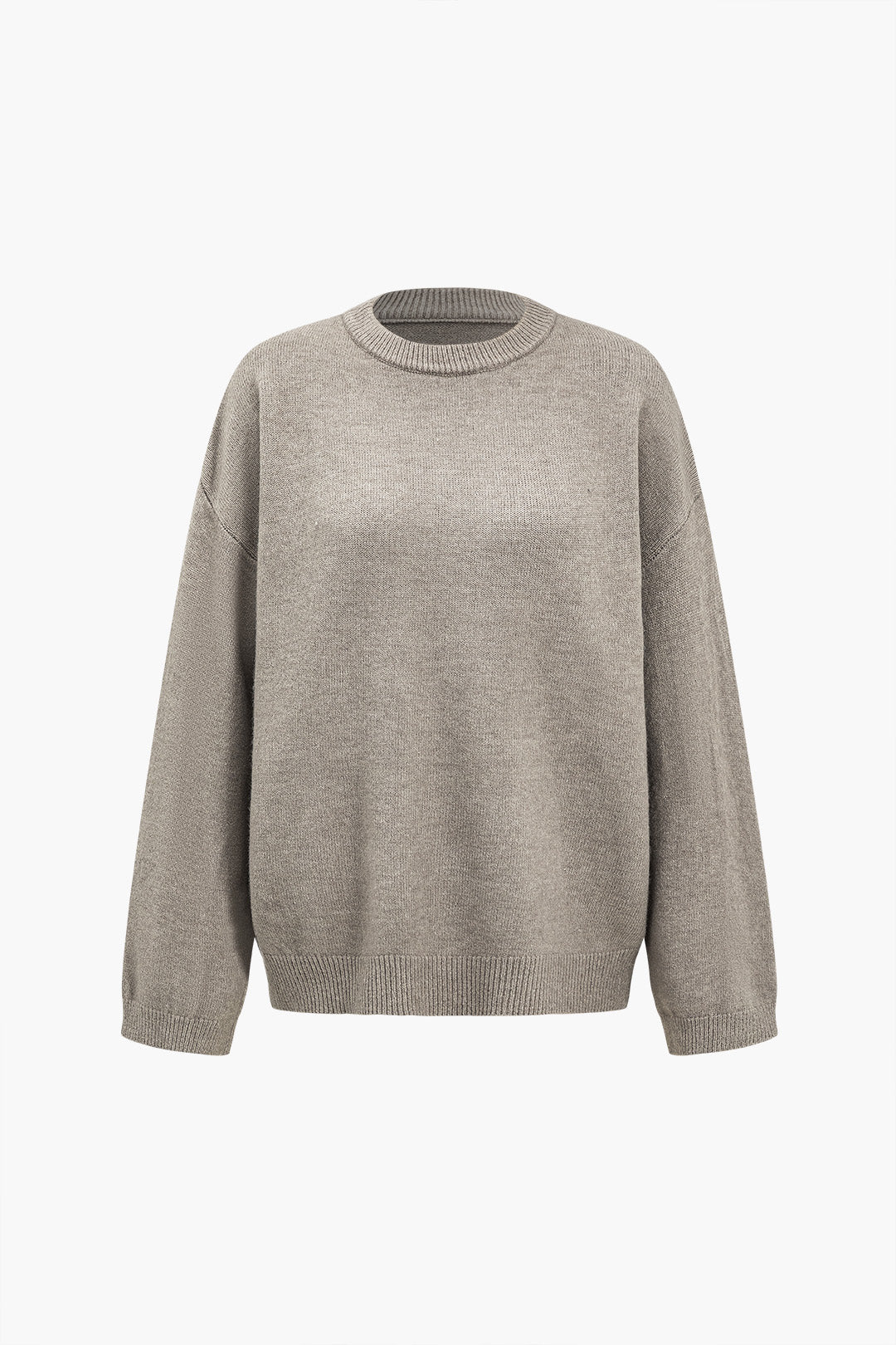 Basic Round Neck Long-Sleeve Top 