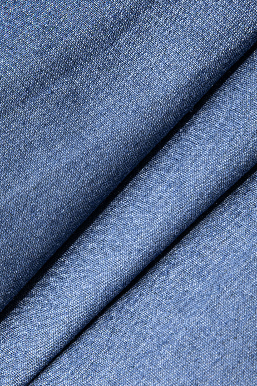 Denim tank dress with 3D flower and ruffles 