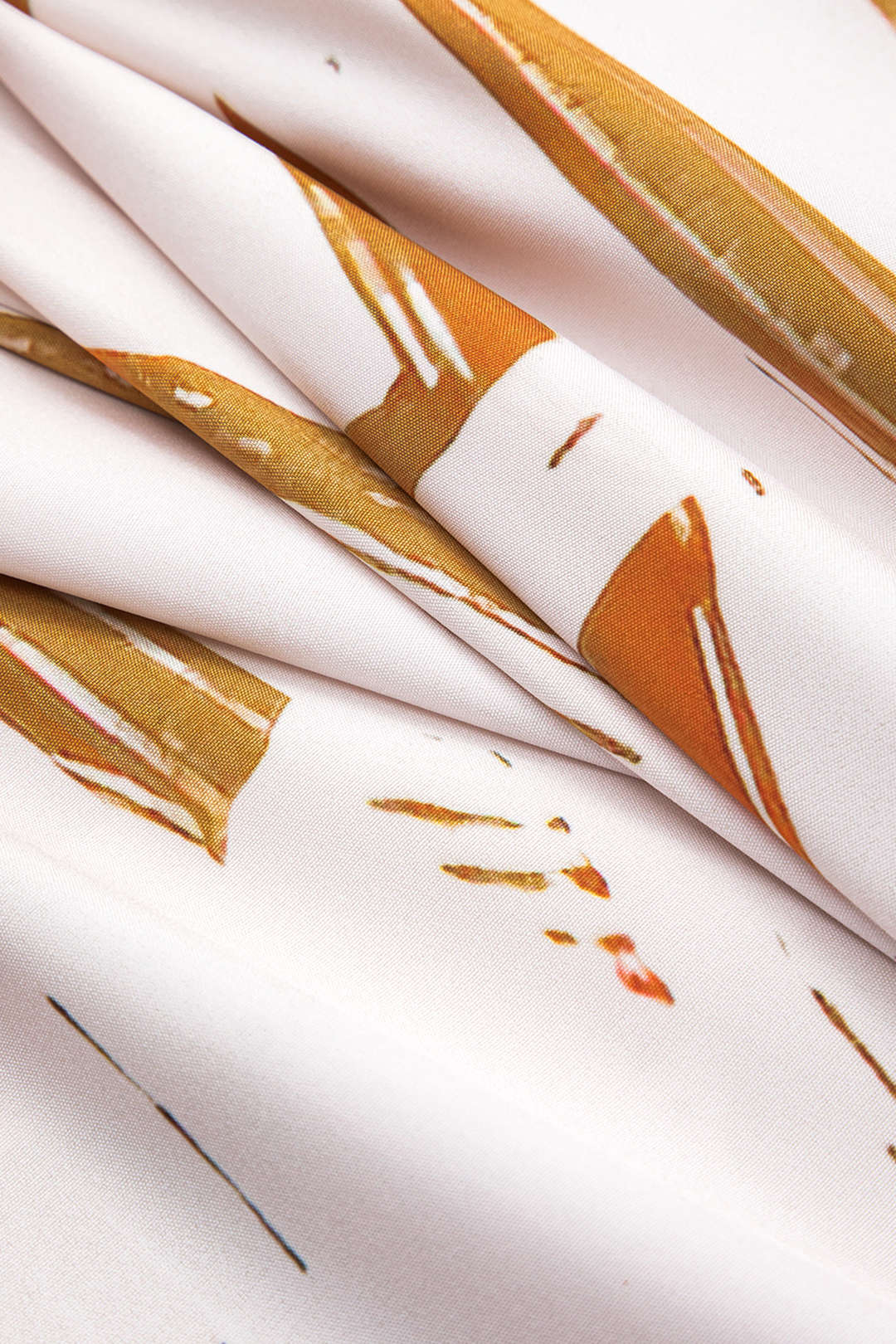 Abstract print high-waisted pants 