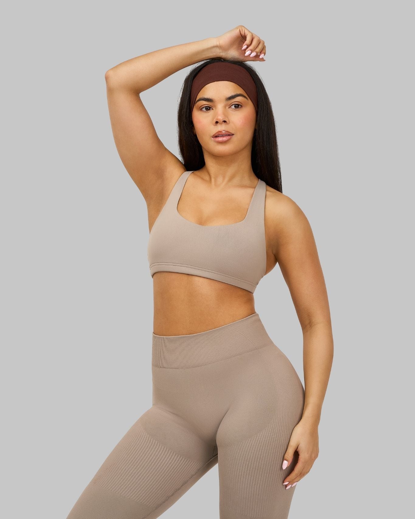 Elevate Medium Impact Bra | Latte