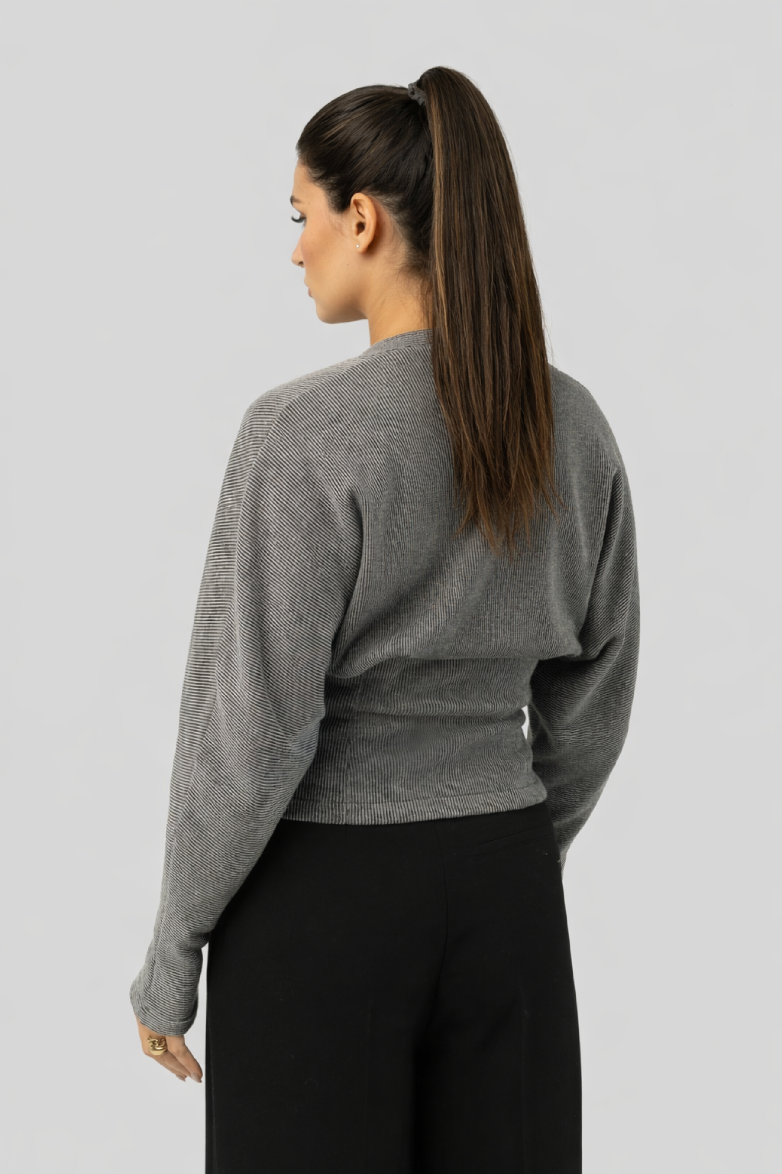 Women’s Cotton Corset-Inspired Cardigan – Sculpting Comfort with Relaxed Sleeves