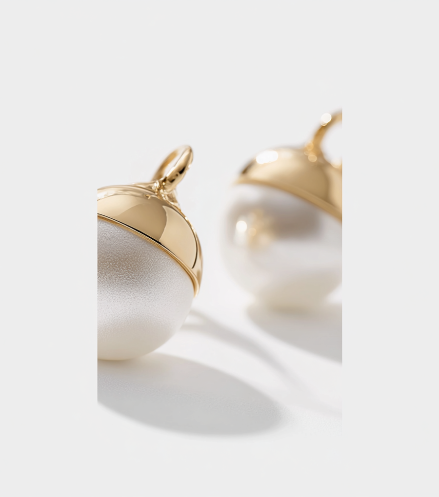 Alloy Pearl Earrings 