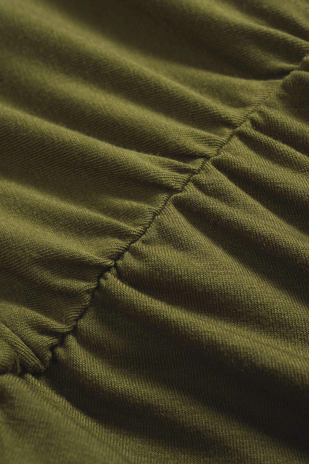 Asymmetrical Shoulder Ruched T-Shirt 