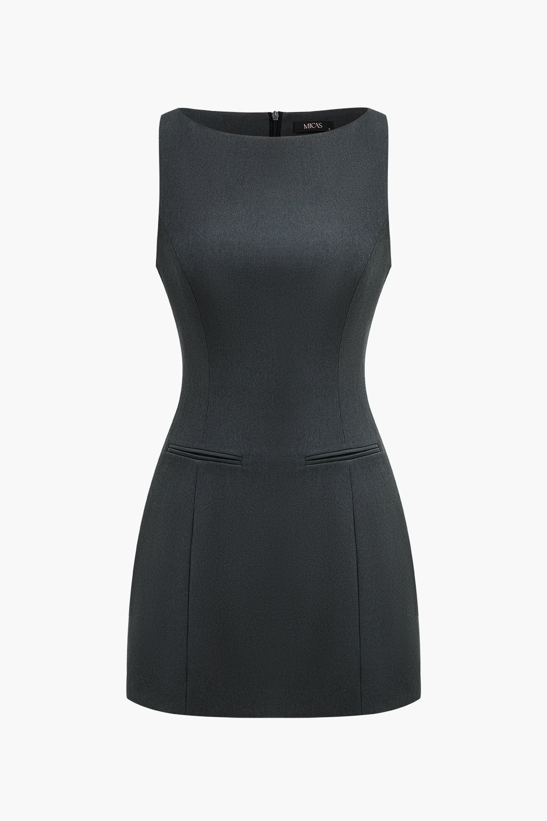 Basic Solid Tank Mini Dress 