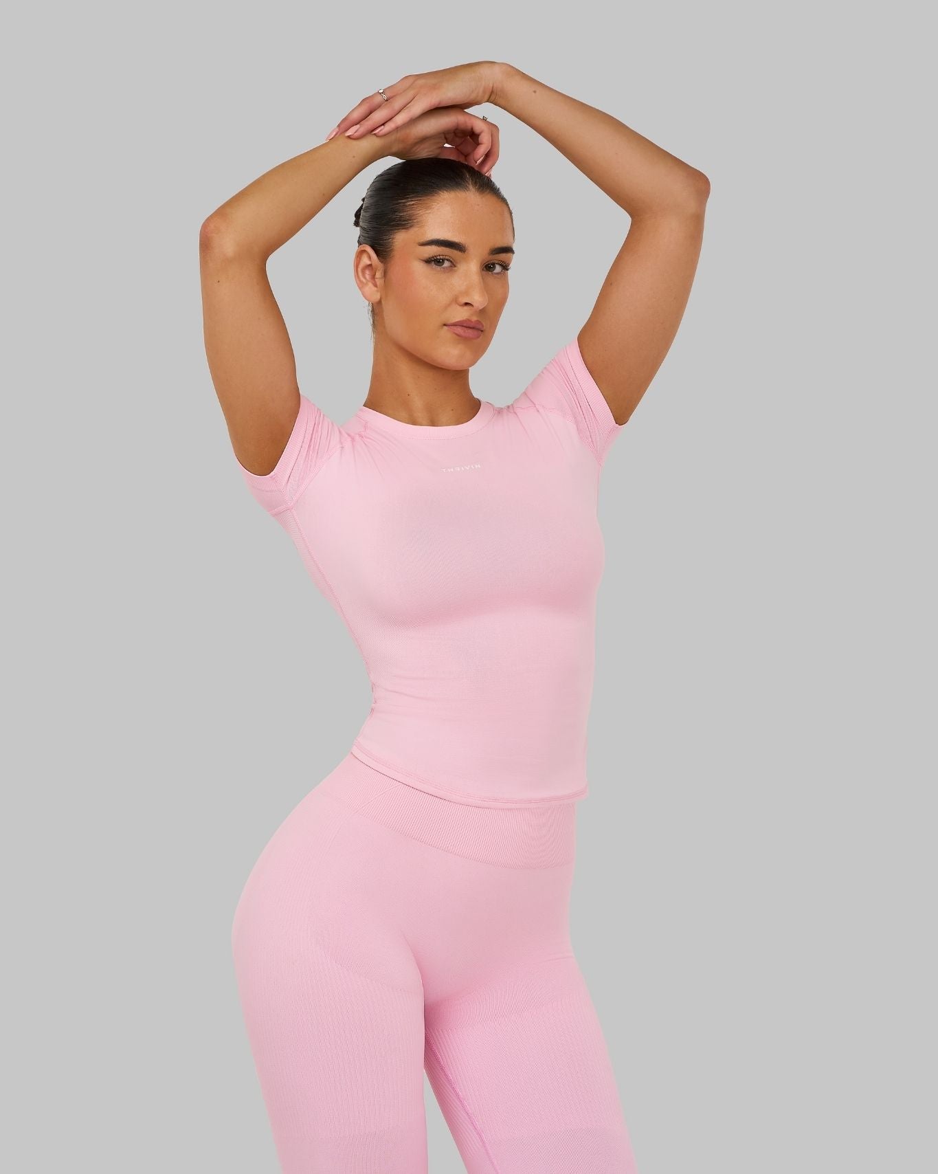 Elevate Compression T-shirt | Pilates Pink
