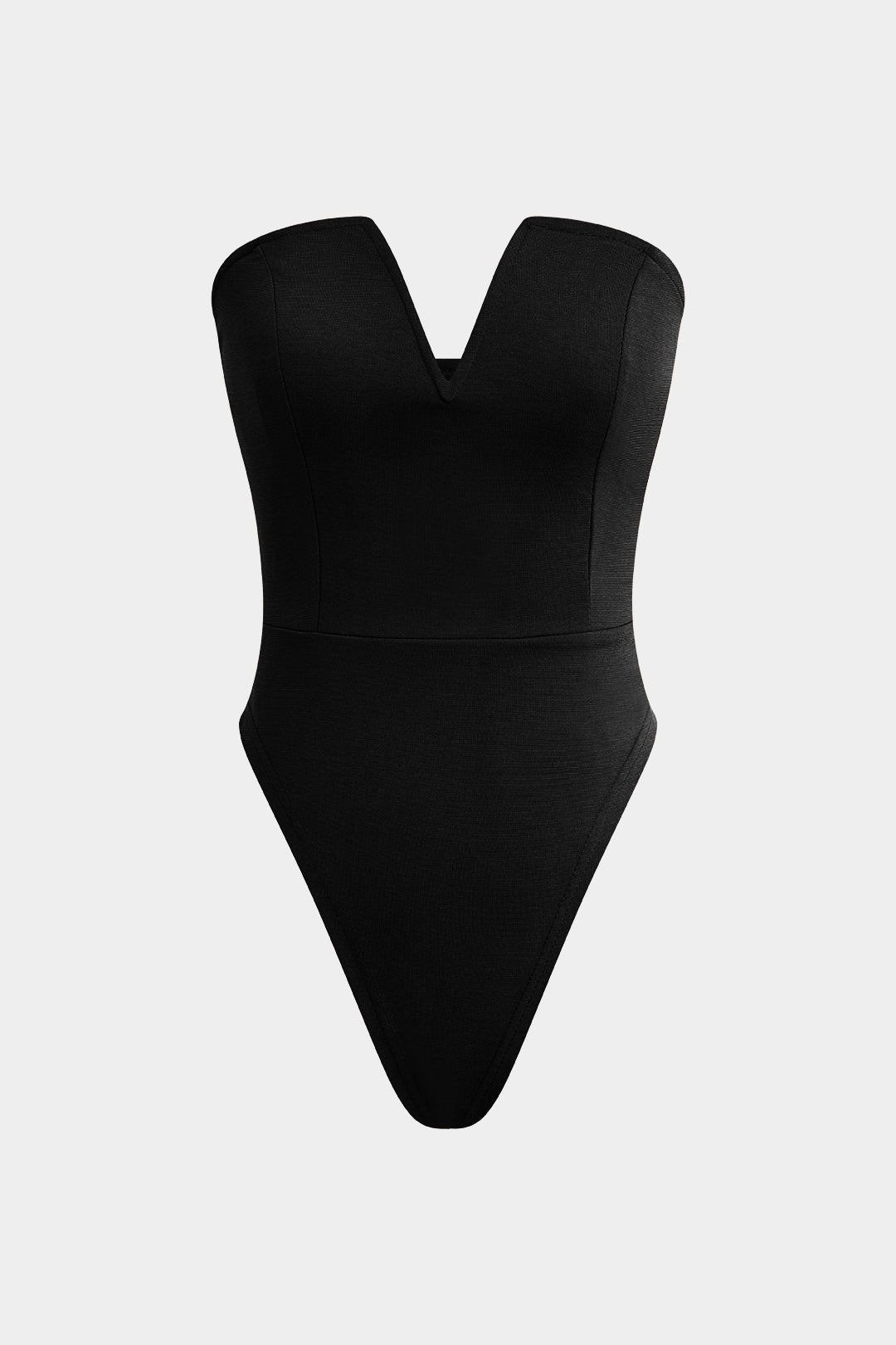 Basic V-neck strapless Bodysuit 