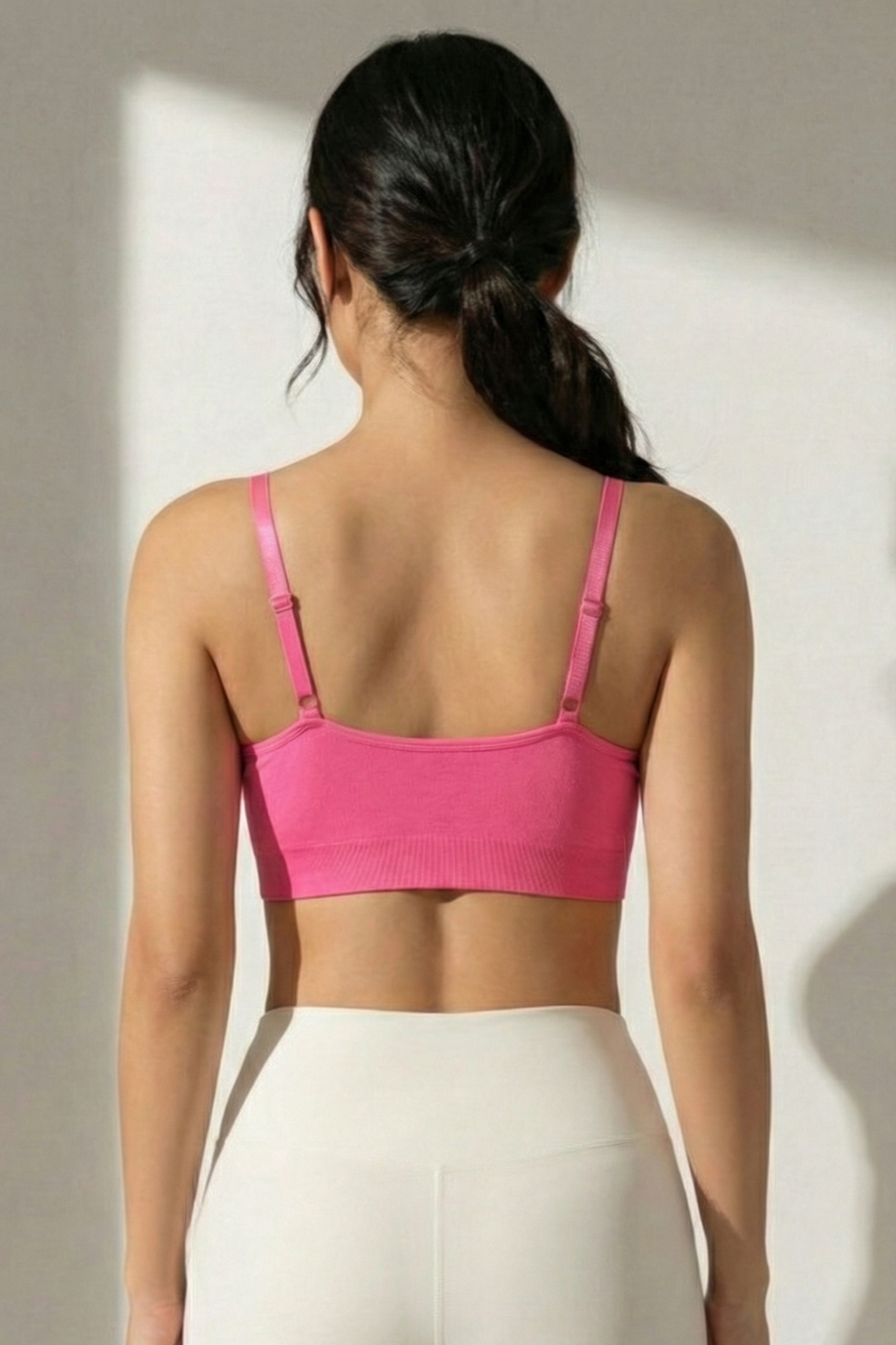 Pink Seamless Wireless Comfort Bra