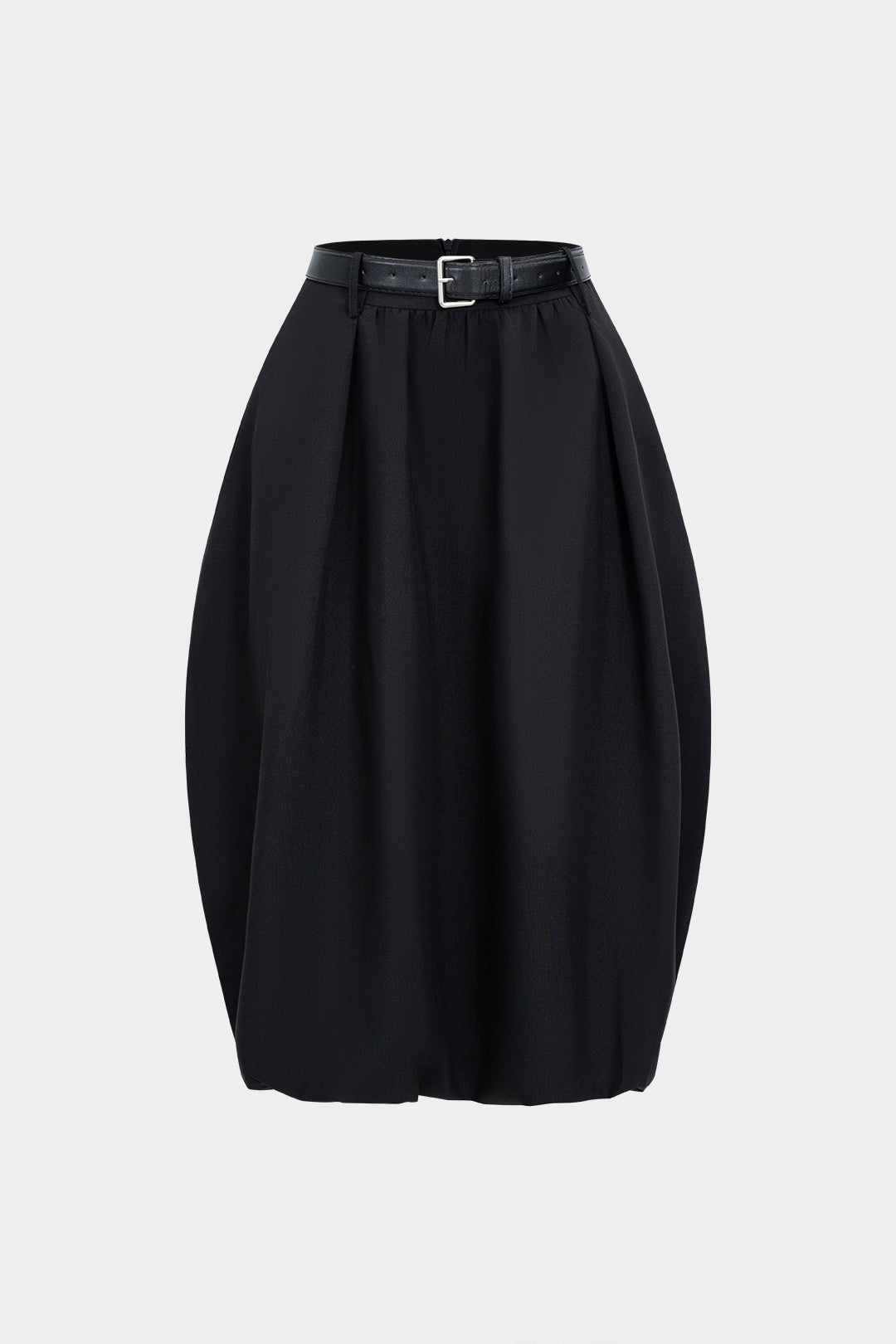 Belted Ruched Skirt 