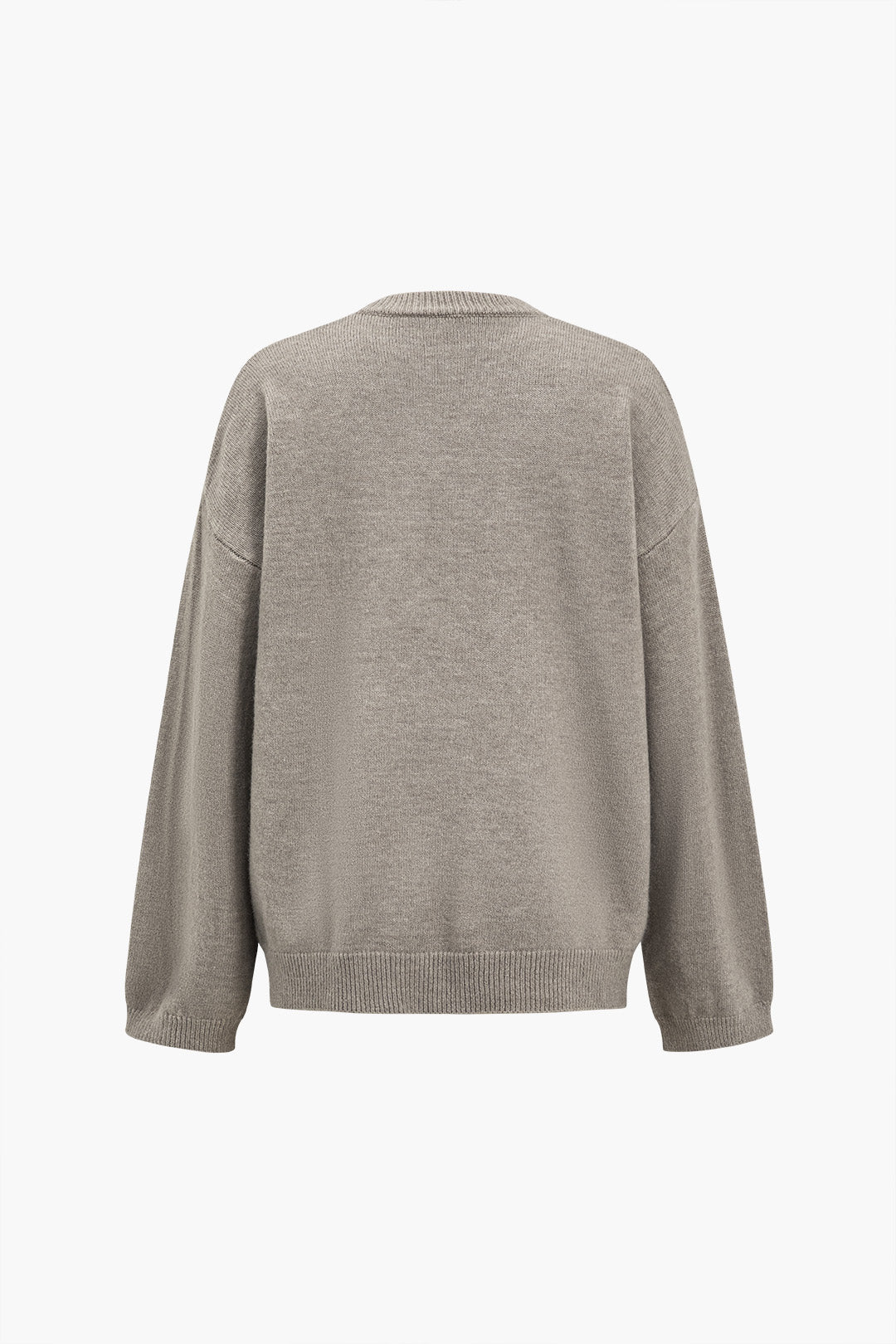 Basic Round Neck Long-Sleeve Top 