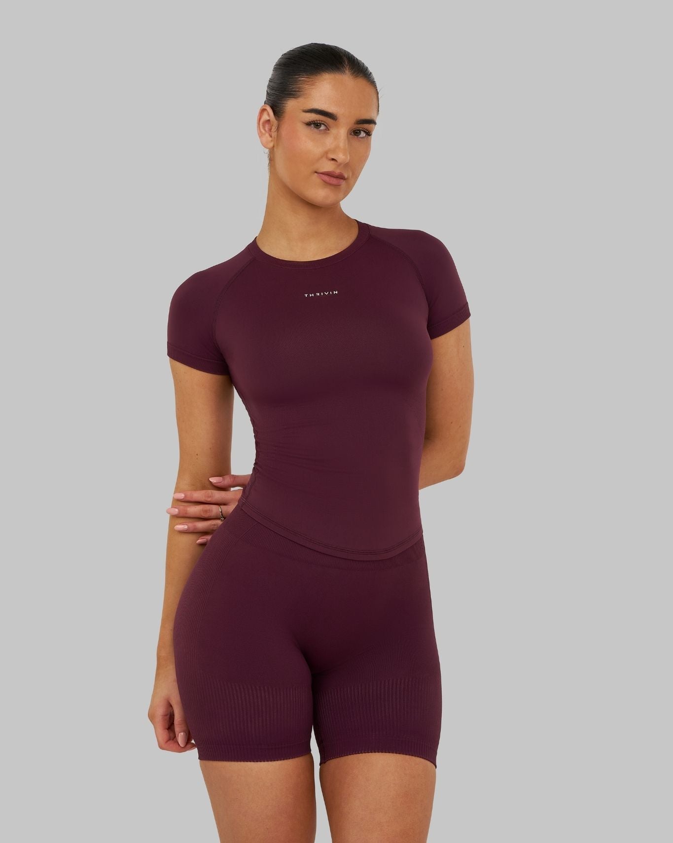 Elevate Compression T-shirt | Winter Plum