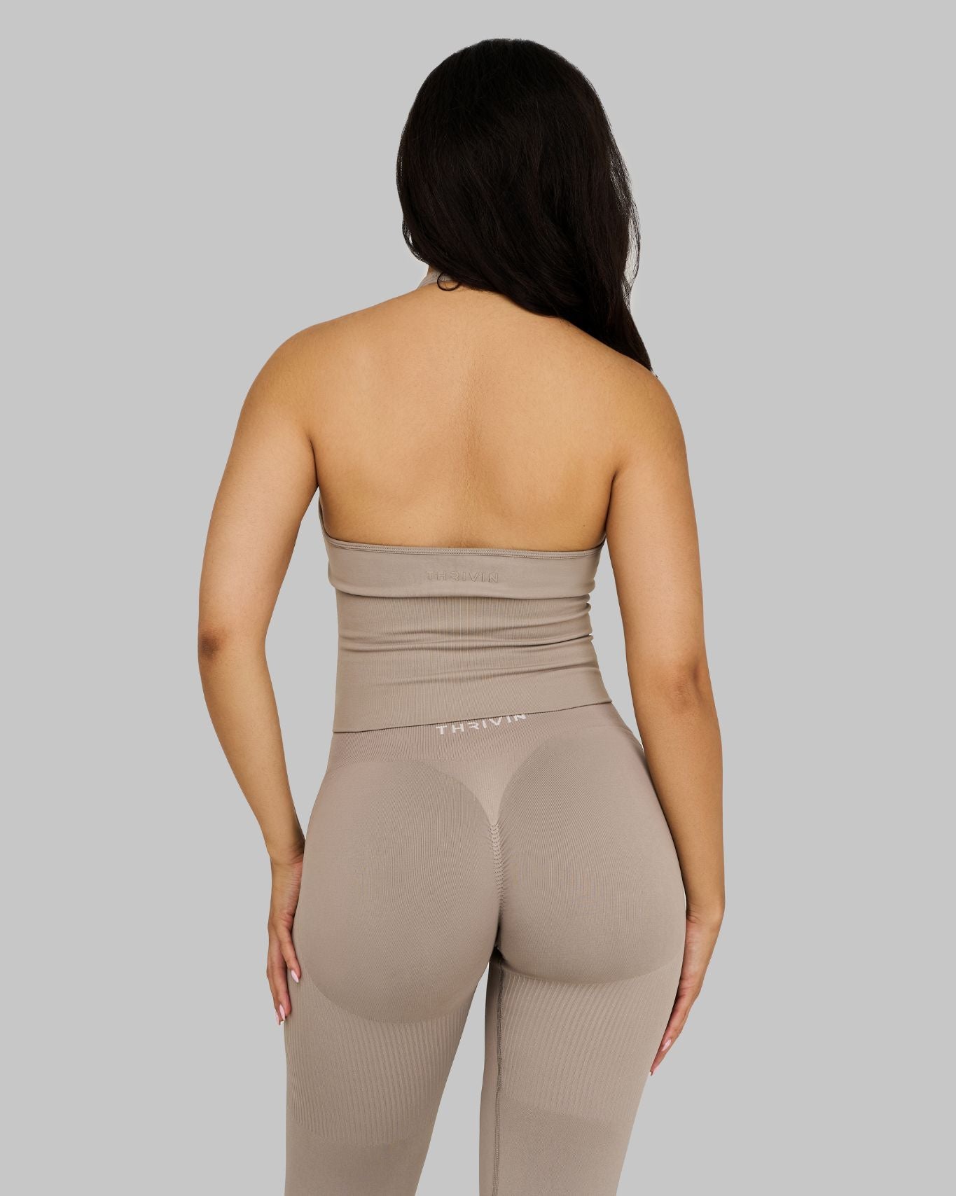 Elevate Sculpting Shapewear Top Halterneck | Latte