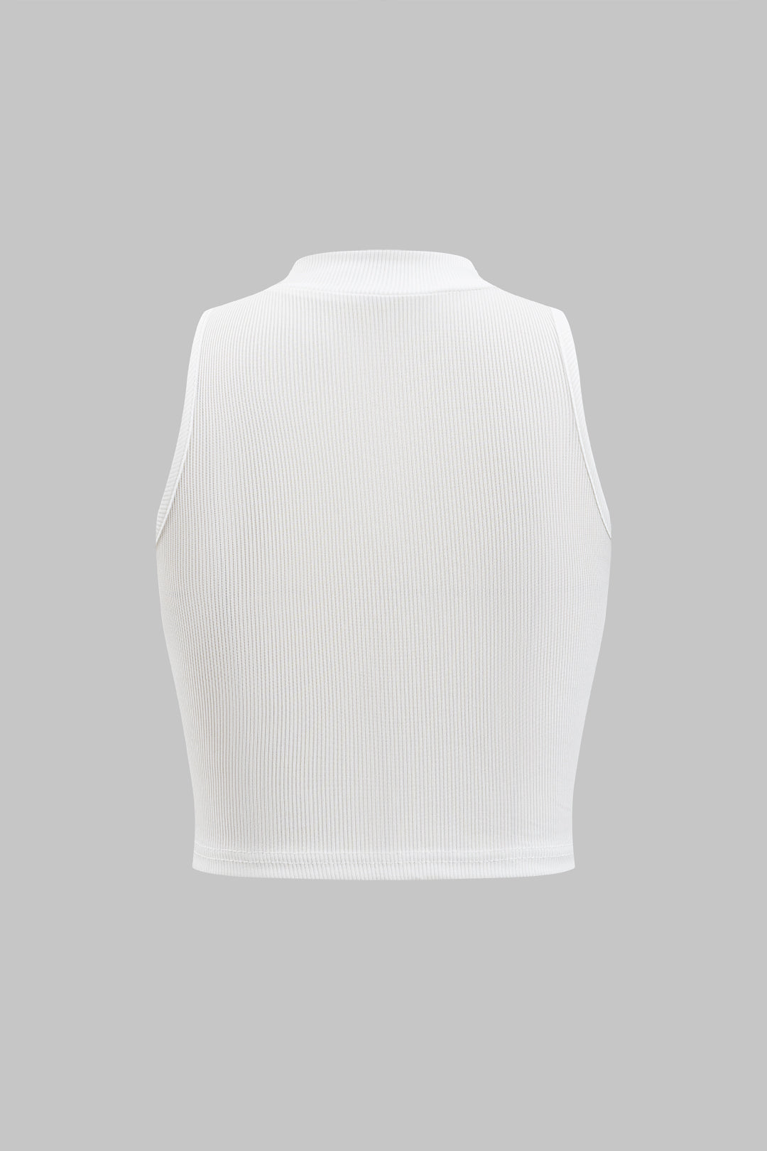 Basic textured sleeveless tank top 