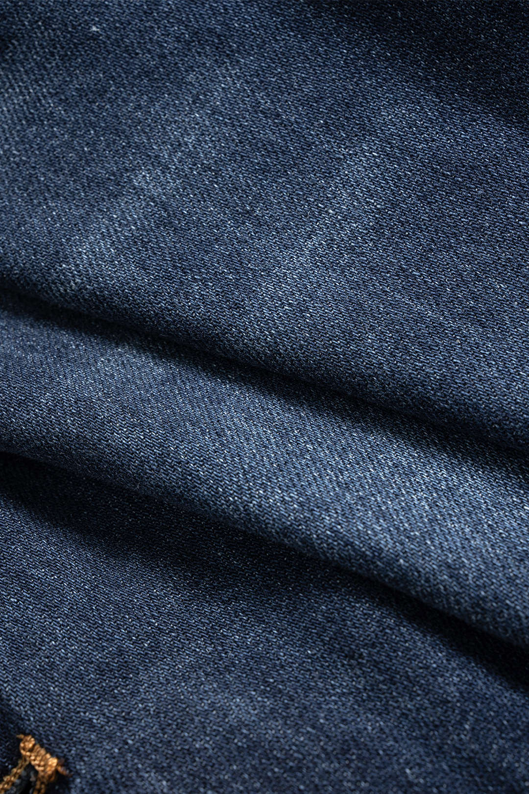 Denim Button Long-Sleeve Top And High Waist Mini Skirt Set 