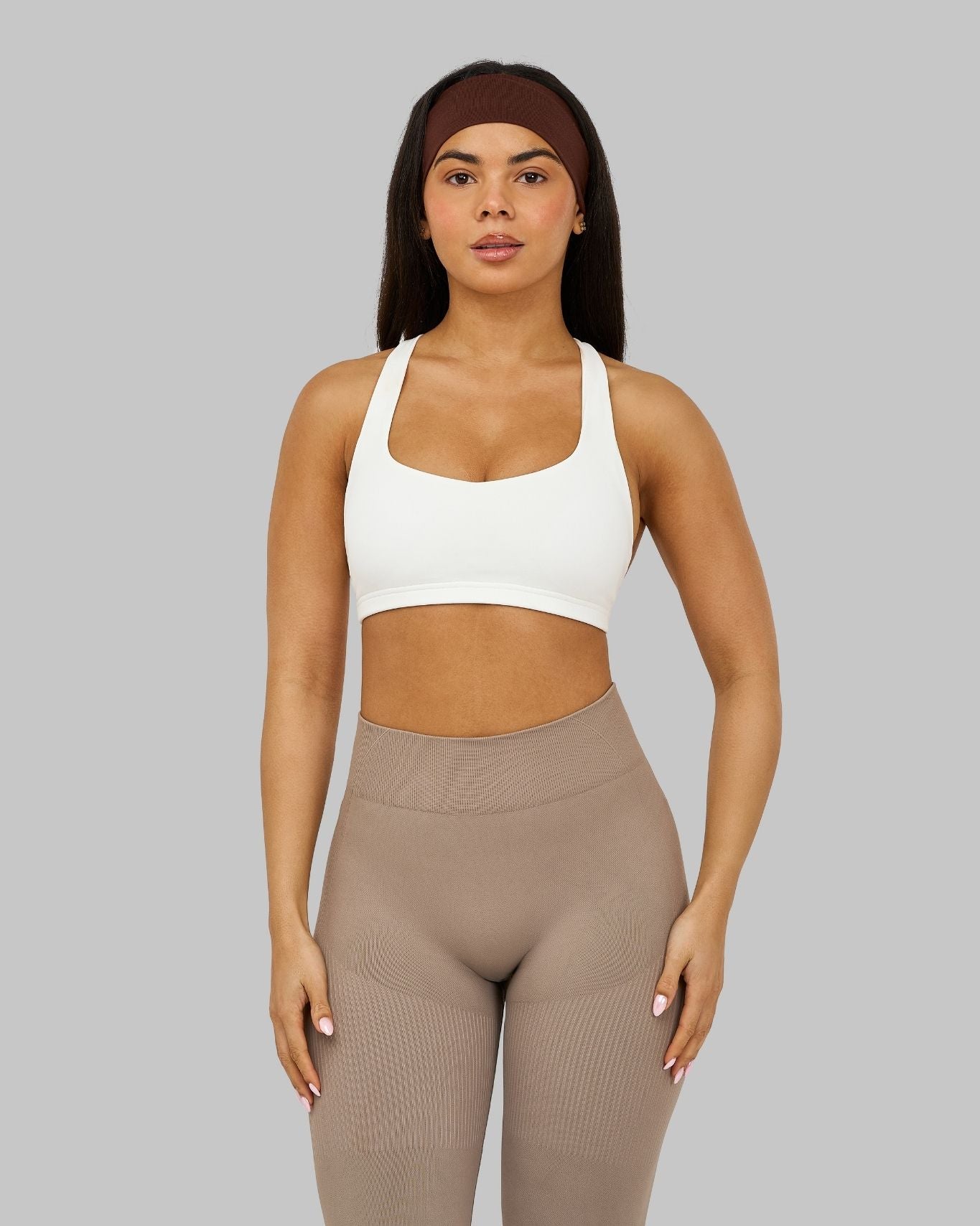 Elevate Medium Impact Bra | White