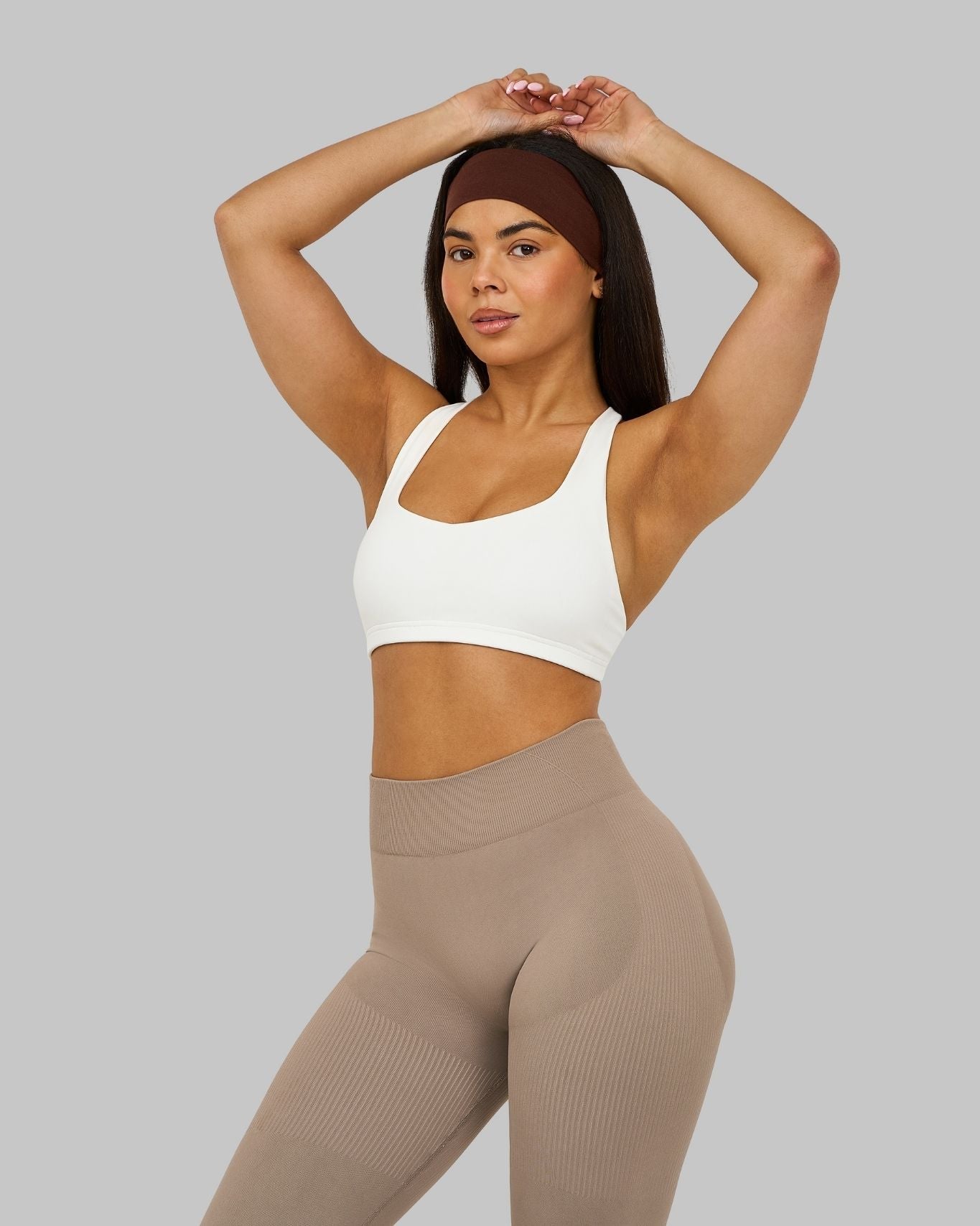 Elevate Medium Impact Bra | White