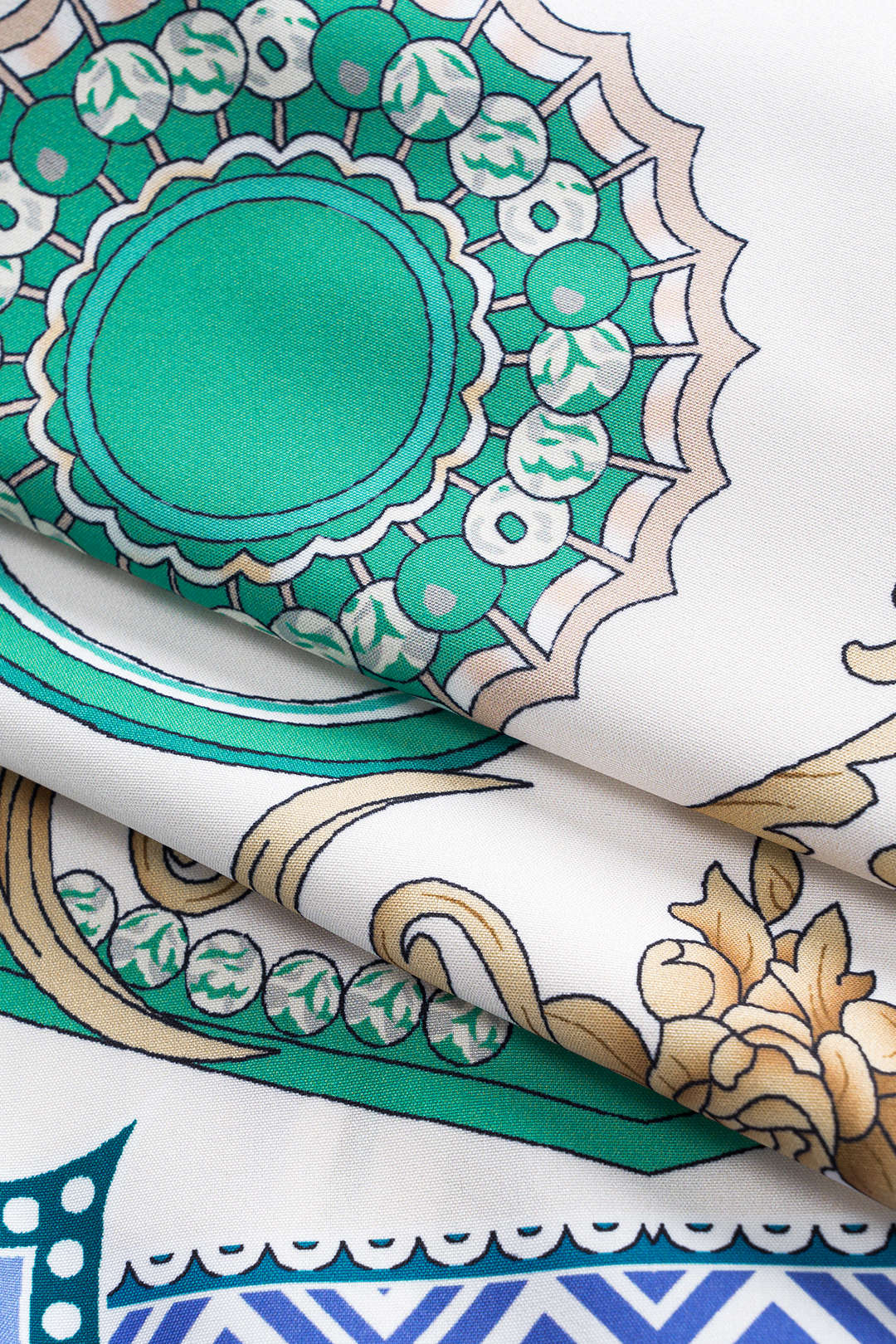 Bohemian print tie for shirt and shorts set 