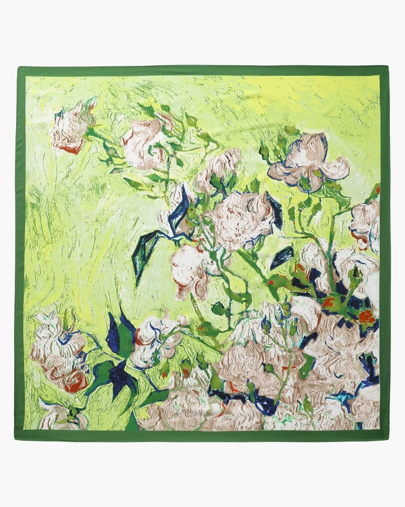 Old Money Impressionist Garden Scarf
