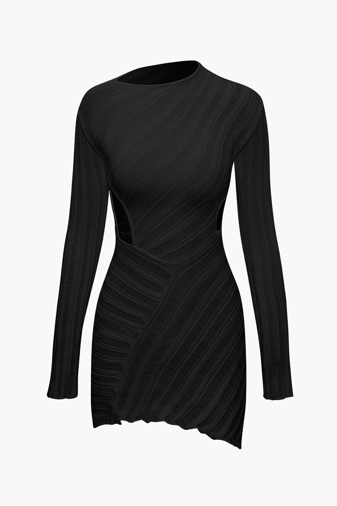 Women’s Elegant Ribbed Knit Dress – Sleek, Sculpting & Chic Evening Wear