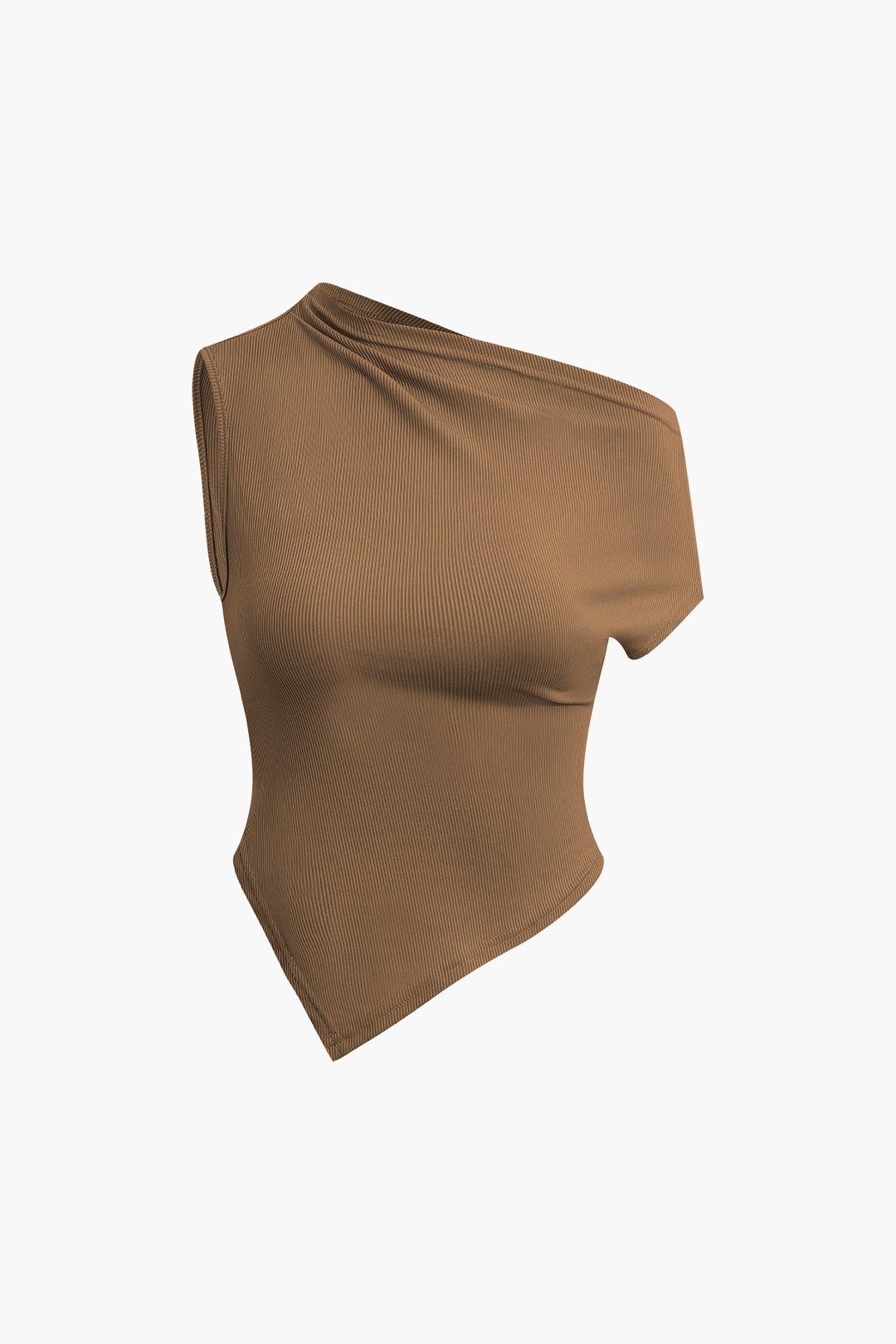 Asymmetric twist top and high-waisted maxi skirt set 