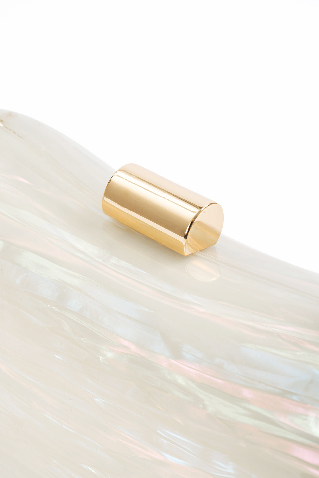 Acrylic irregular metal chain link bag 