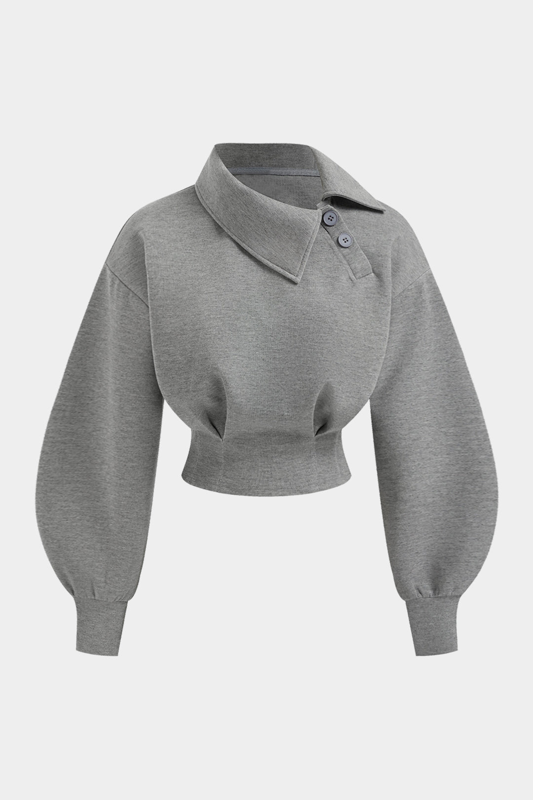 Asymmetrical Waist-Cinching Sweatshirt 