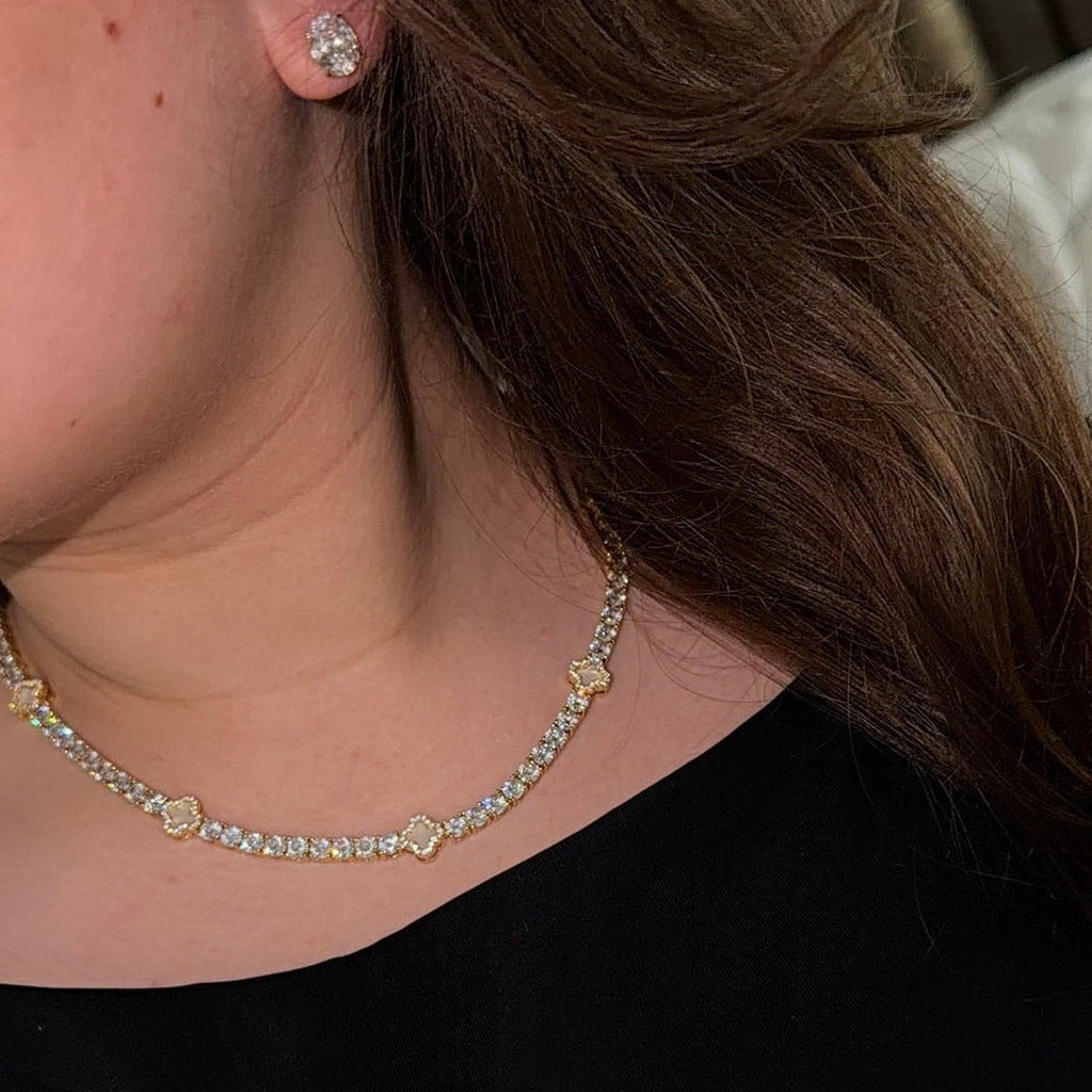 Oval Diamond Earrings | 925 Sterling Silver