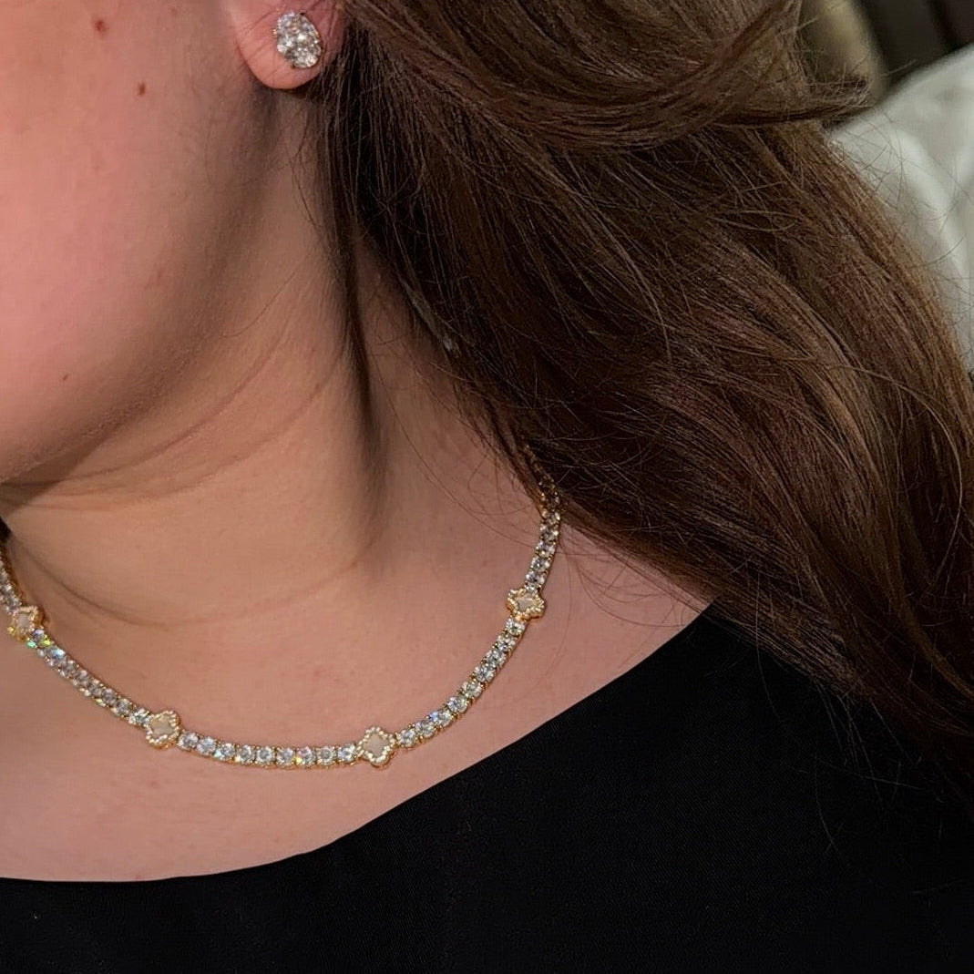 Oval Diamond Earrings | 925 Sterling Silver