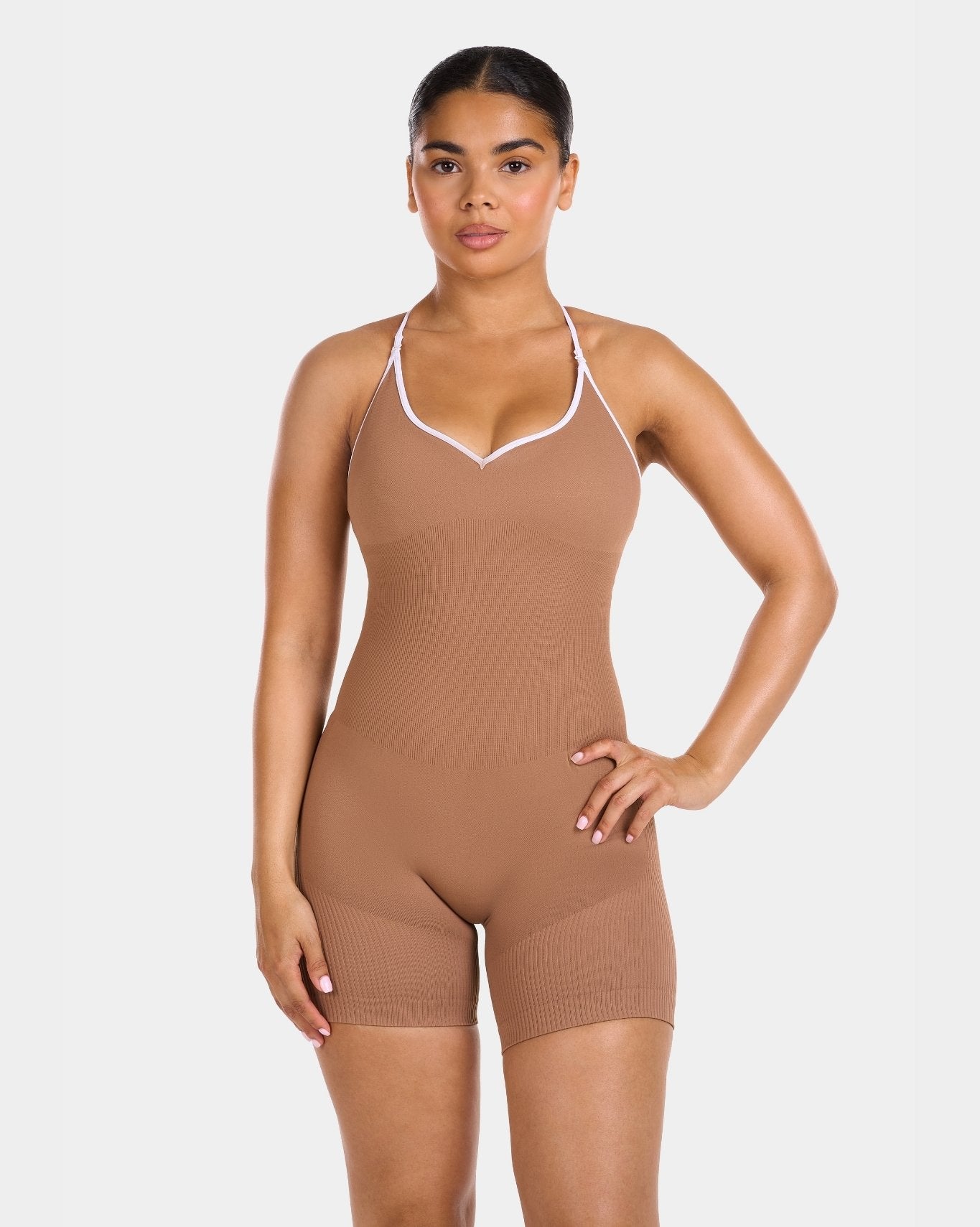 Hotline Multi-Way Sculpt Seamless Bodysuit | Caramel