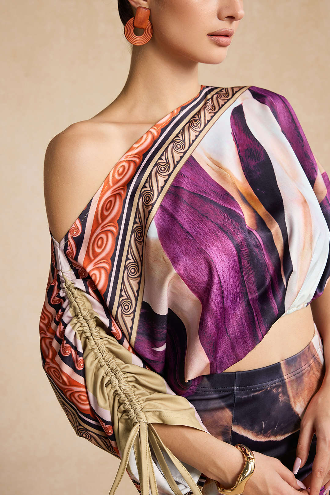 Summary Floral Print Long Sleeve Top and MIDI Skirt Set 