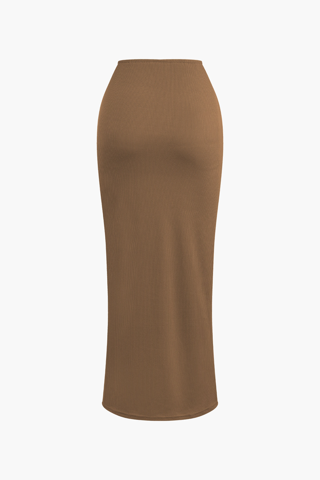 Asymmetric twist top and high-waisted maxi skirt set 