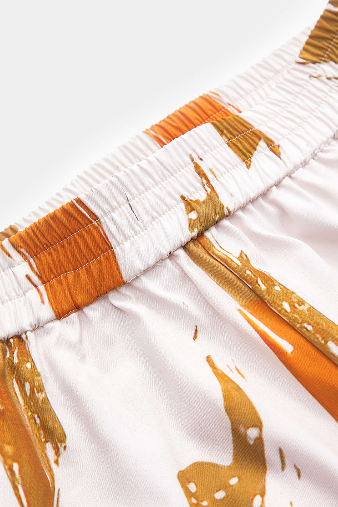 Abstract print high-waisted pants 