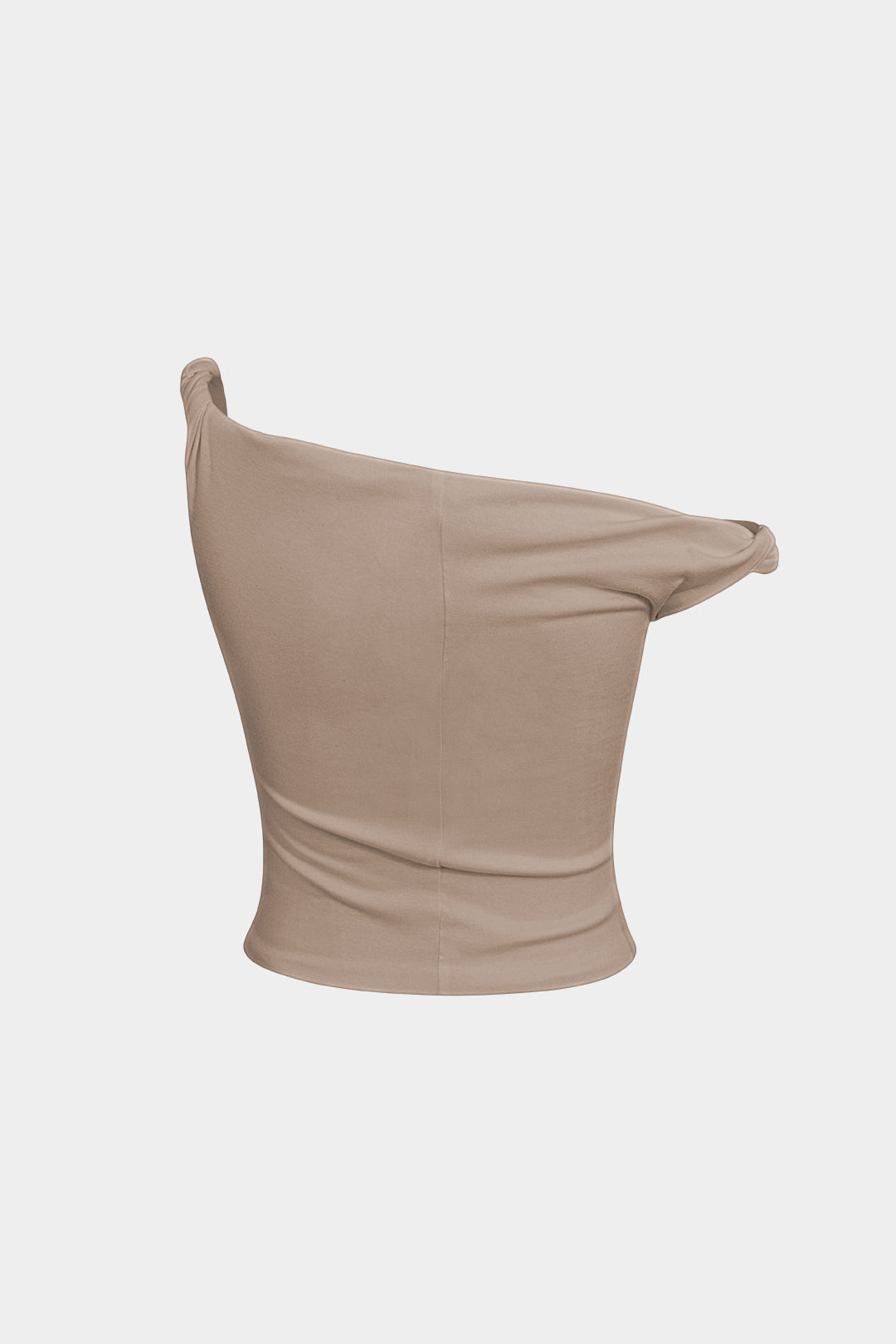 Eenvoudige asymmetrische twist mouwloze top