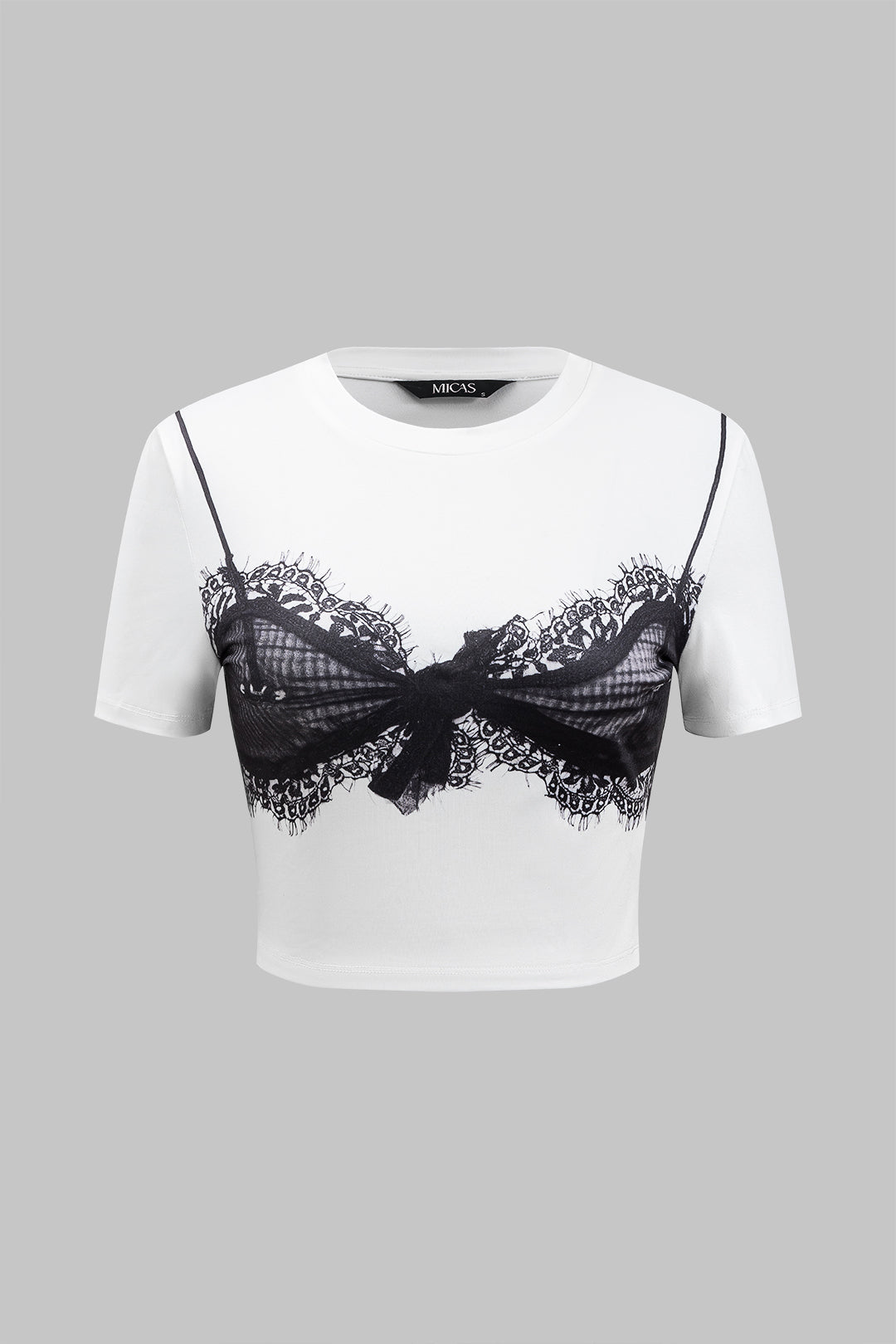 Abstract short-sleeved T-shirt 